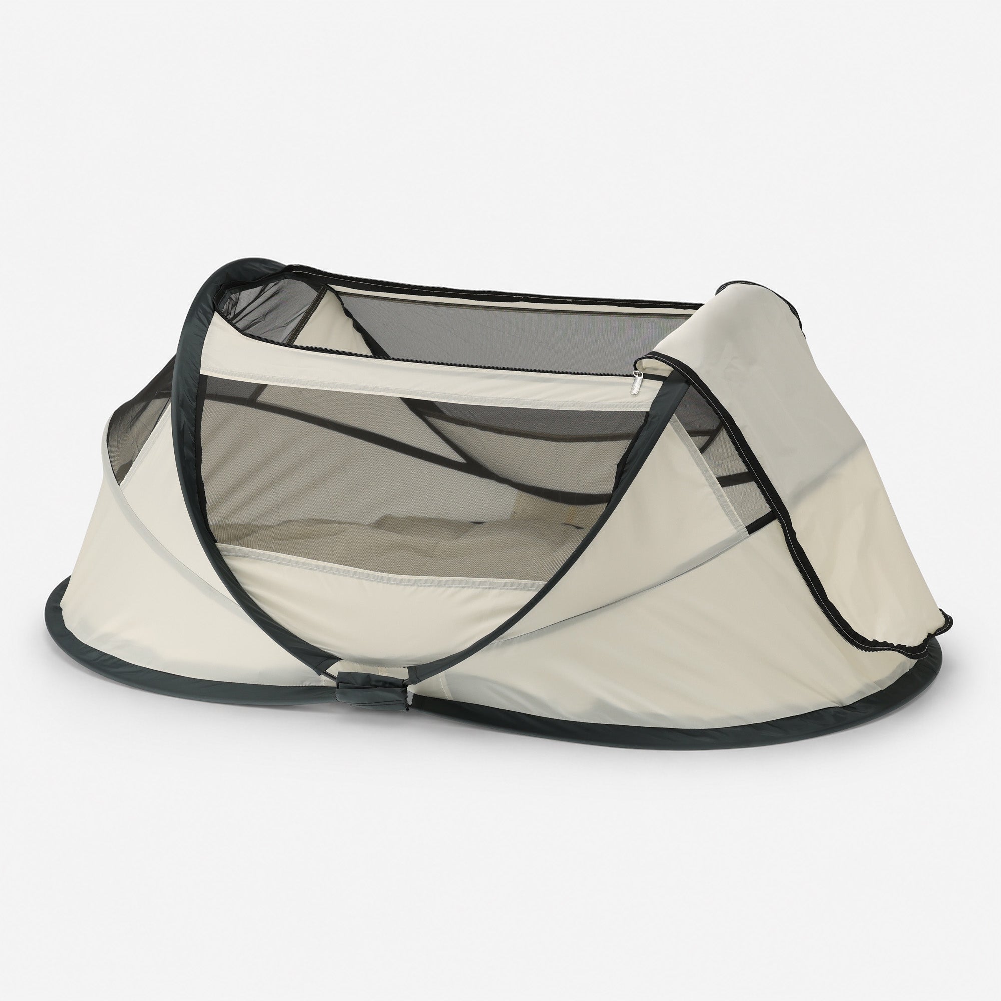 BabyBox Baby Tent Travel Cot + Mattress - Cream