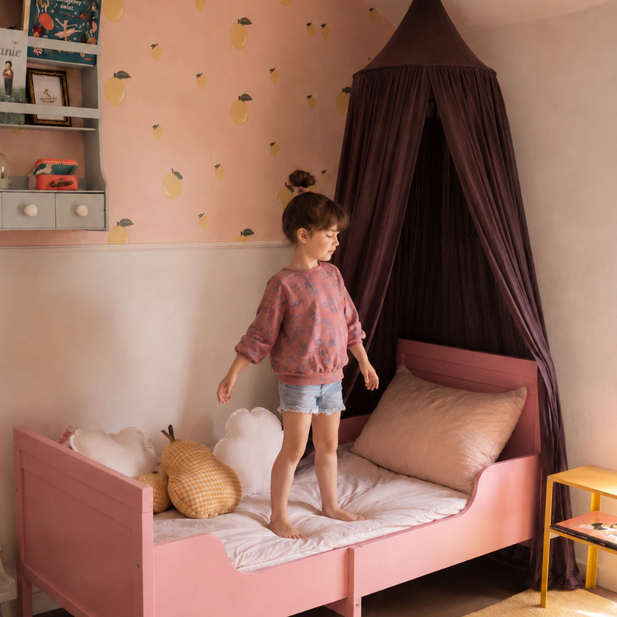 DERYAN Baby Klamboe Vintage 245cm - kinderklamboe - Hemeltje Chestnut