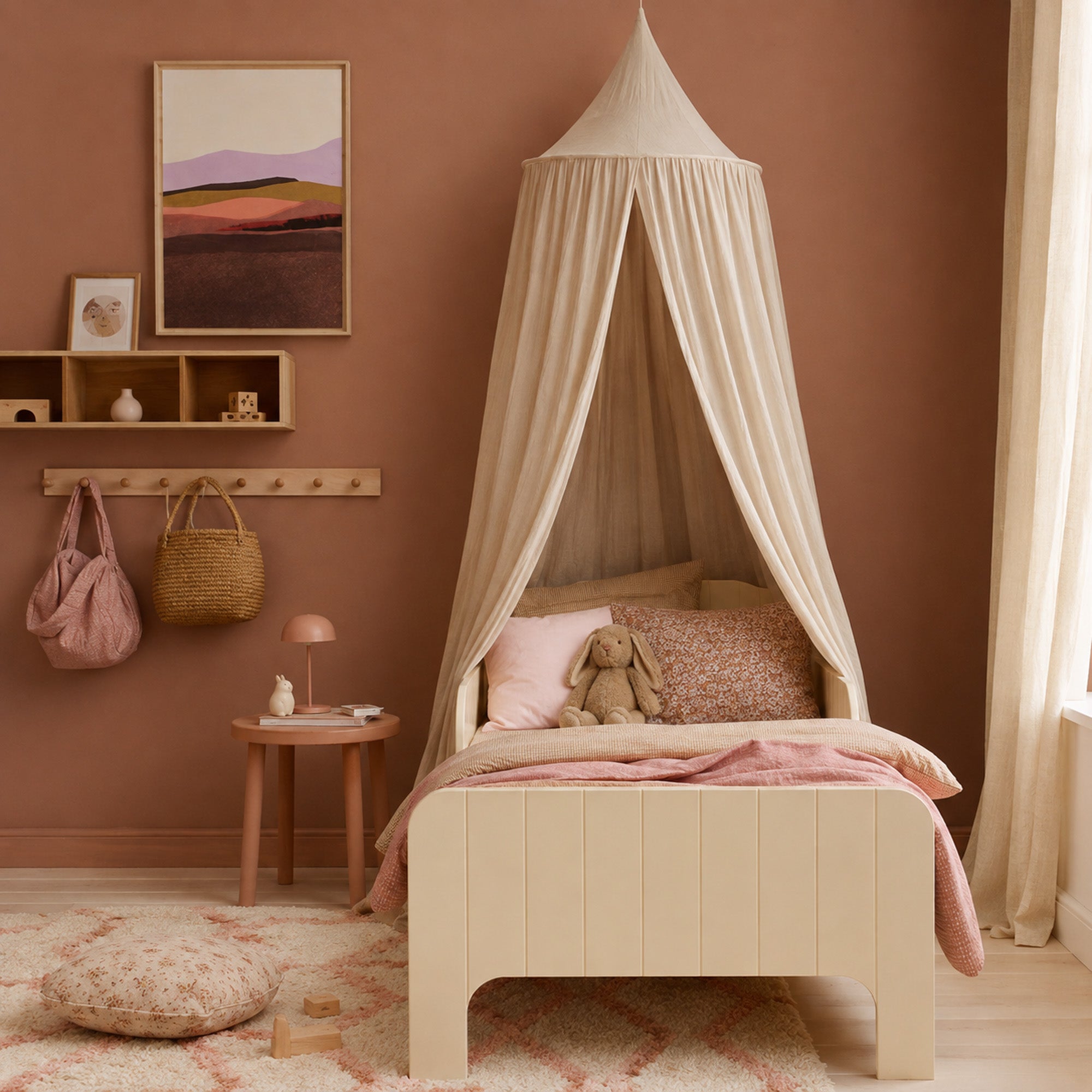 DERYAN Baby Klamboe Vintage 245cm - kinderklamboe - Hemeltje Nougat