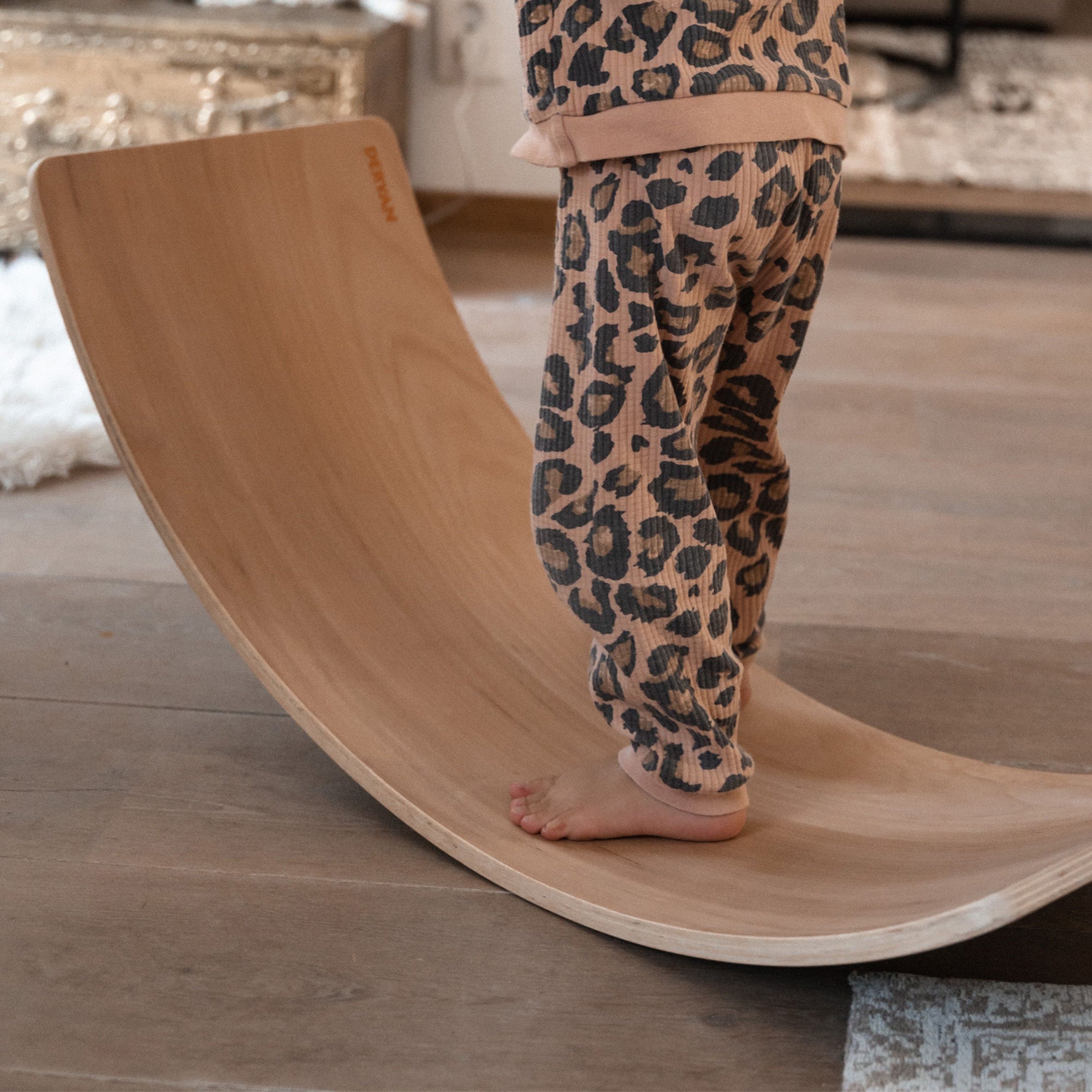 Deryan Luxe Balance board XL - Balance board - Bois de hêtre massif laqué incolore - 90cm