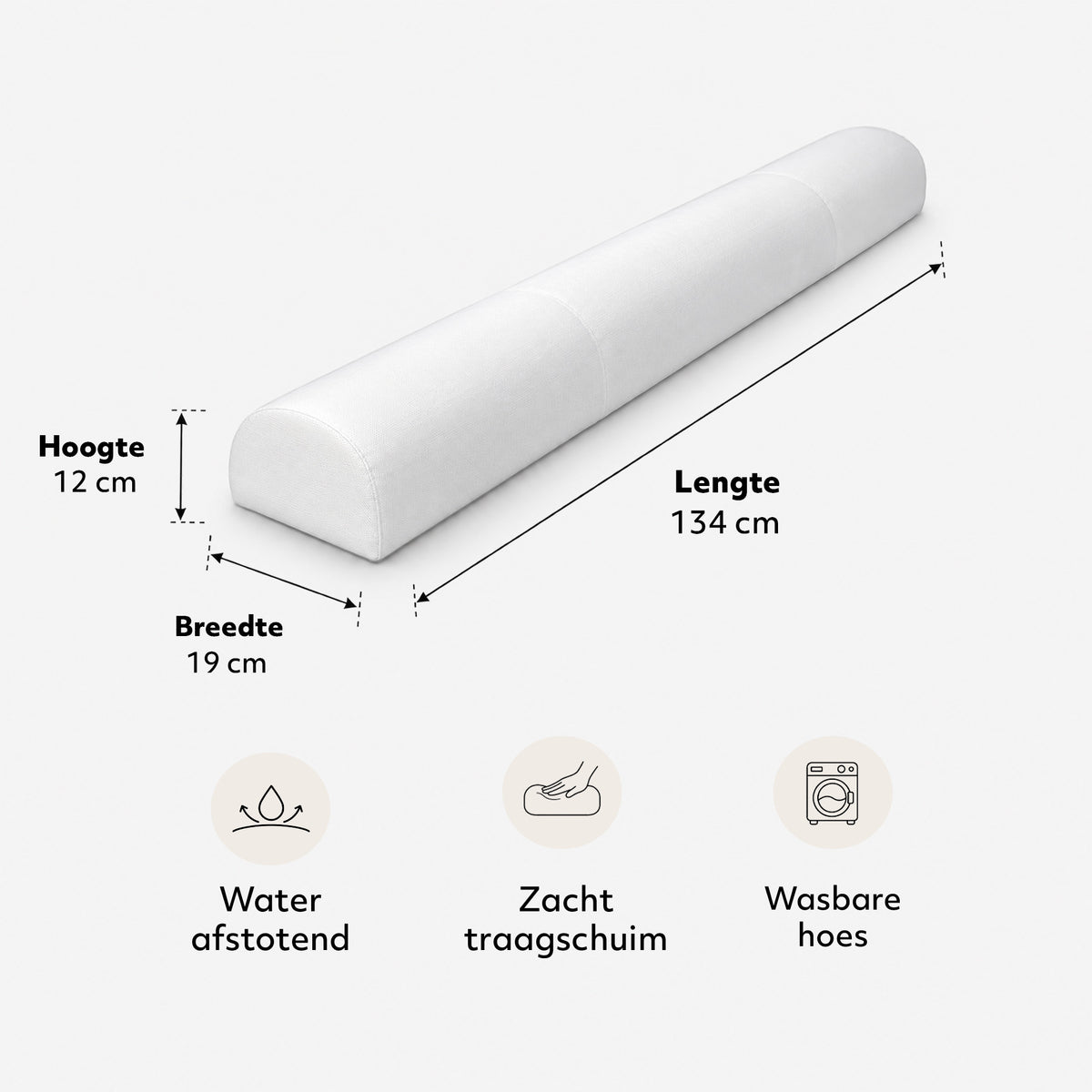 Deryan Luxe Bedhekje - Veiligheidsleuningen - bedrand - perfect voor 77 t/m 180 cm en Montessori-bedden