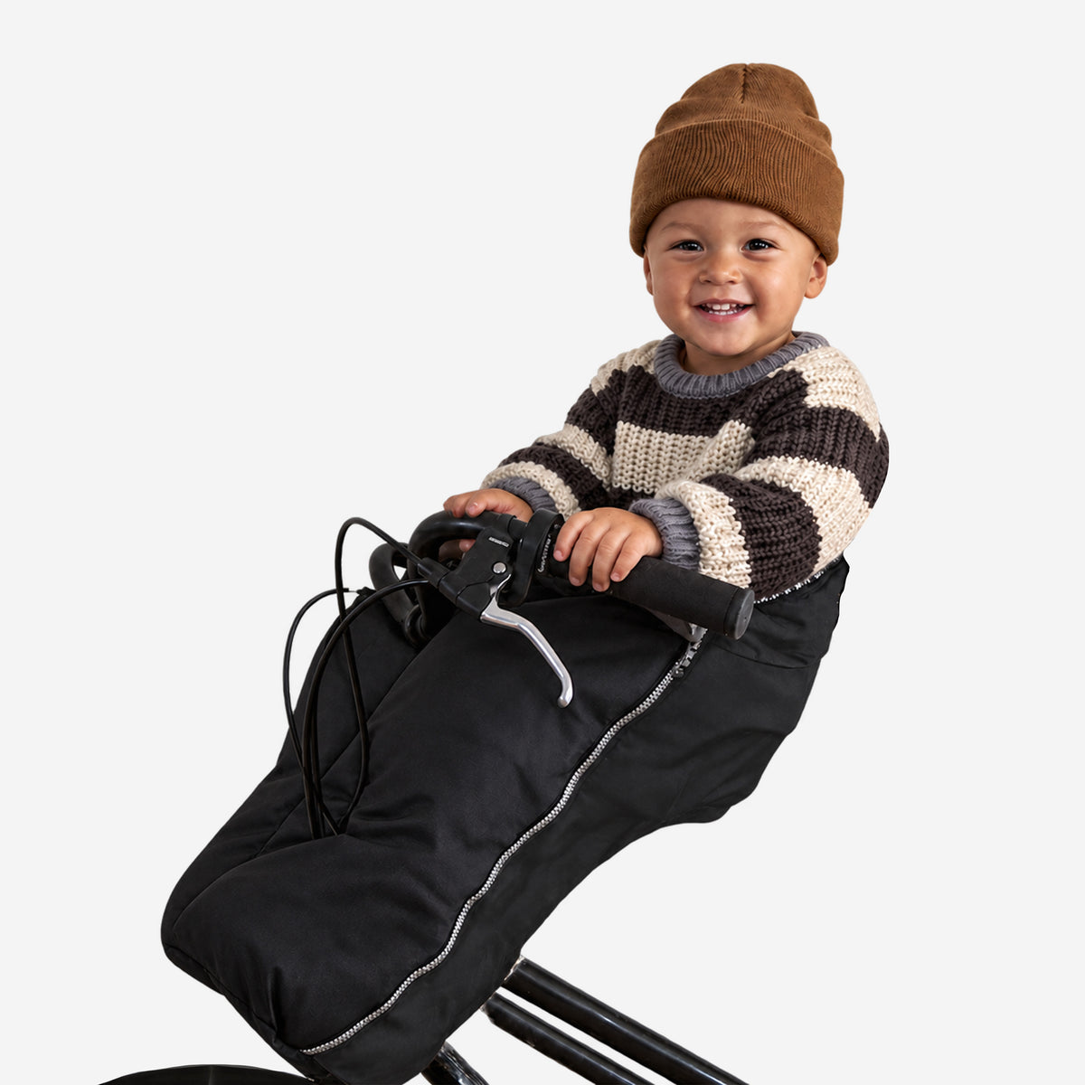DERYAN Bike-a-way Jepp/Mini Fietsstoeltje voor - fiets Regenhoes - warme jas en windbreaker + regenponcho