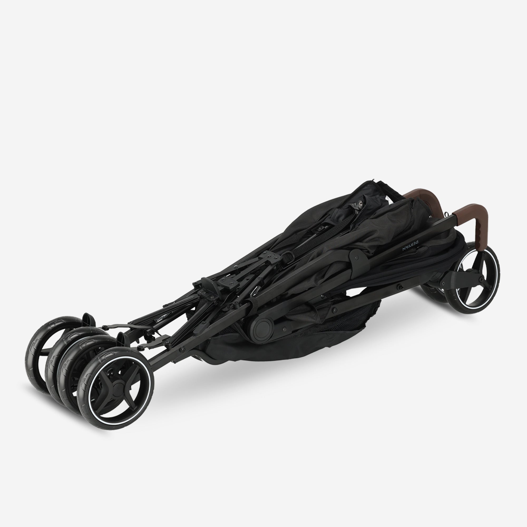 Deryan Bobbie Buggy - Paraplu Buggy - 5-Punts Gordel - Muggennet - Draagtas - Geschikt voor Kinderen tot 22 kg - Verstelbare rugleuning - Zwart