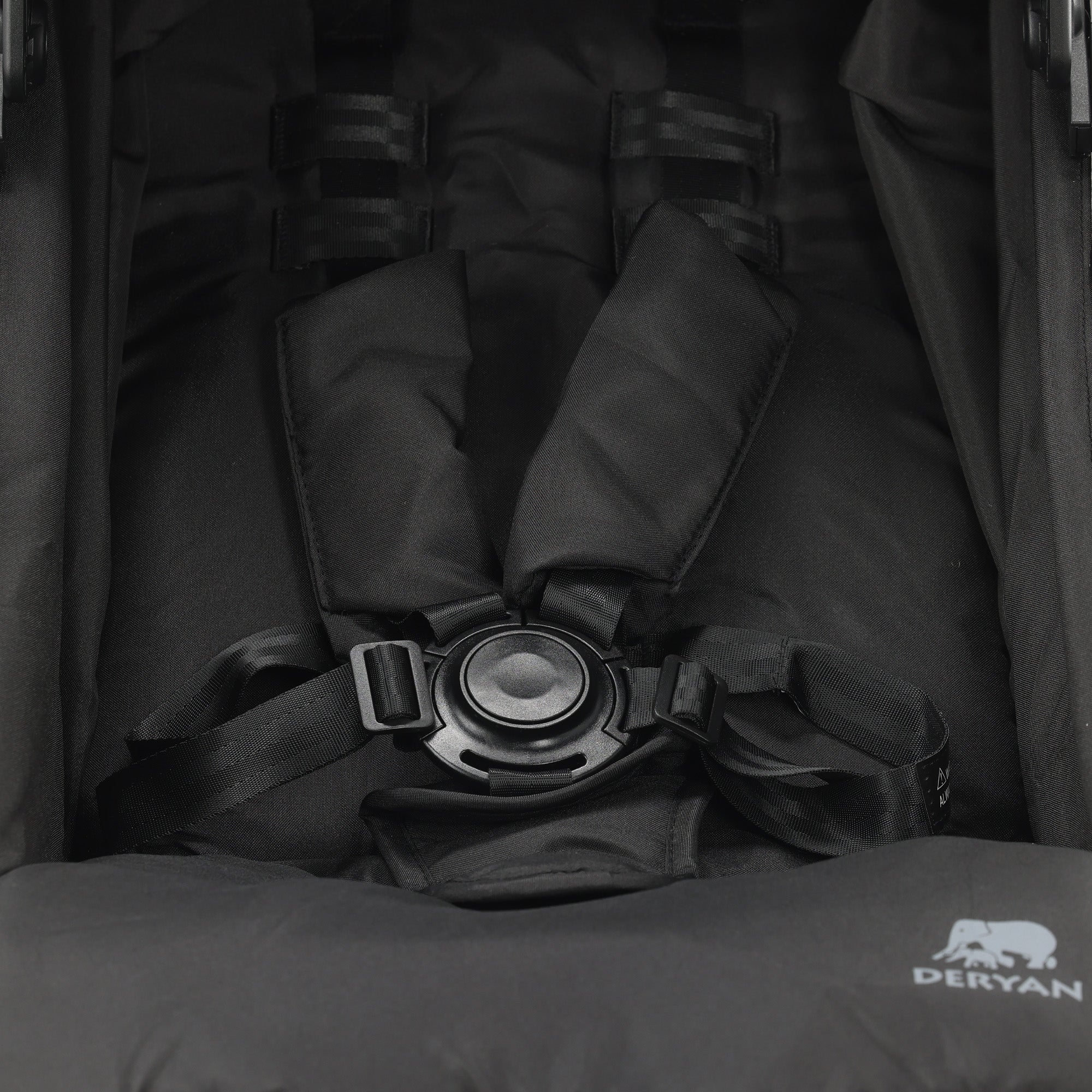 Deryan Bobbie Buggy - Paraplu Buggy - 5-Punts Gordel - Draagtas - Geschikt voor Kinderen tot 22 kg - Verstelbare rugleuning - Zwart  - Wit Frame