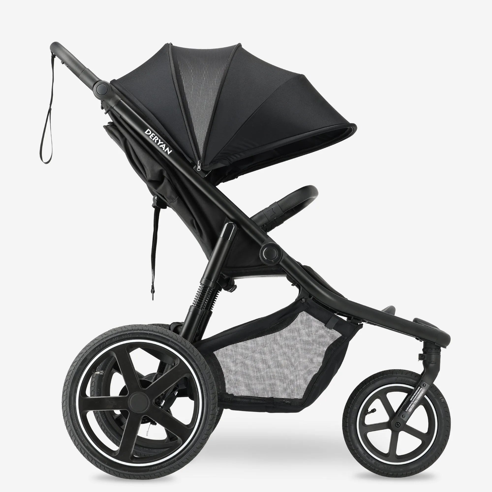 Deryan Luxe Bolt hardloop kinderwagen Zwart