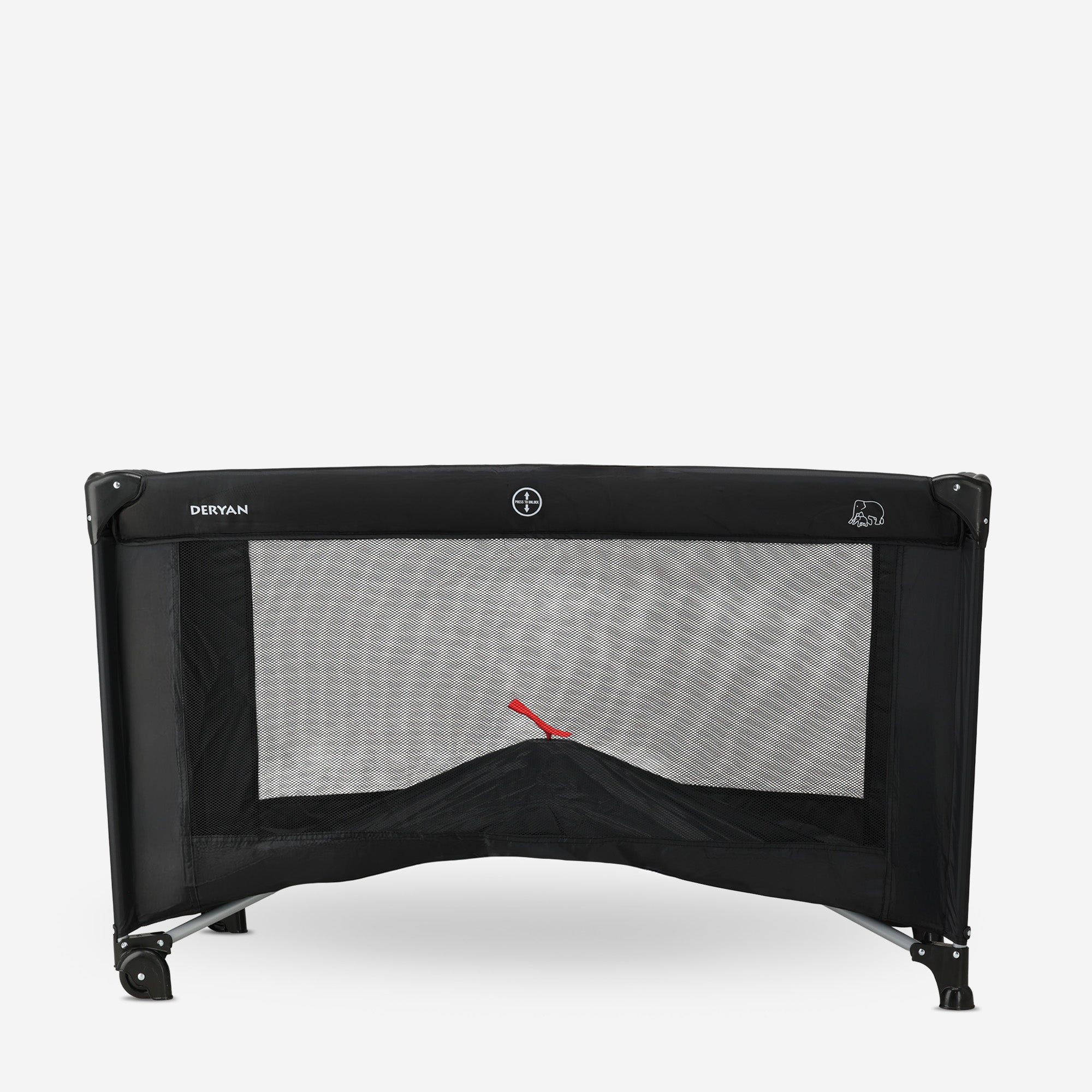 DERYAN Lit de camping Believer - 120x60cm - Noir