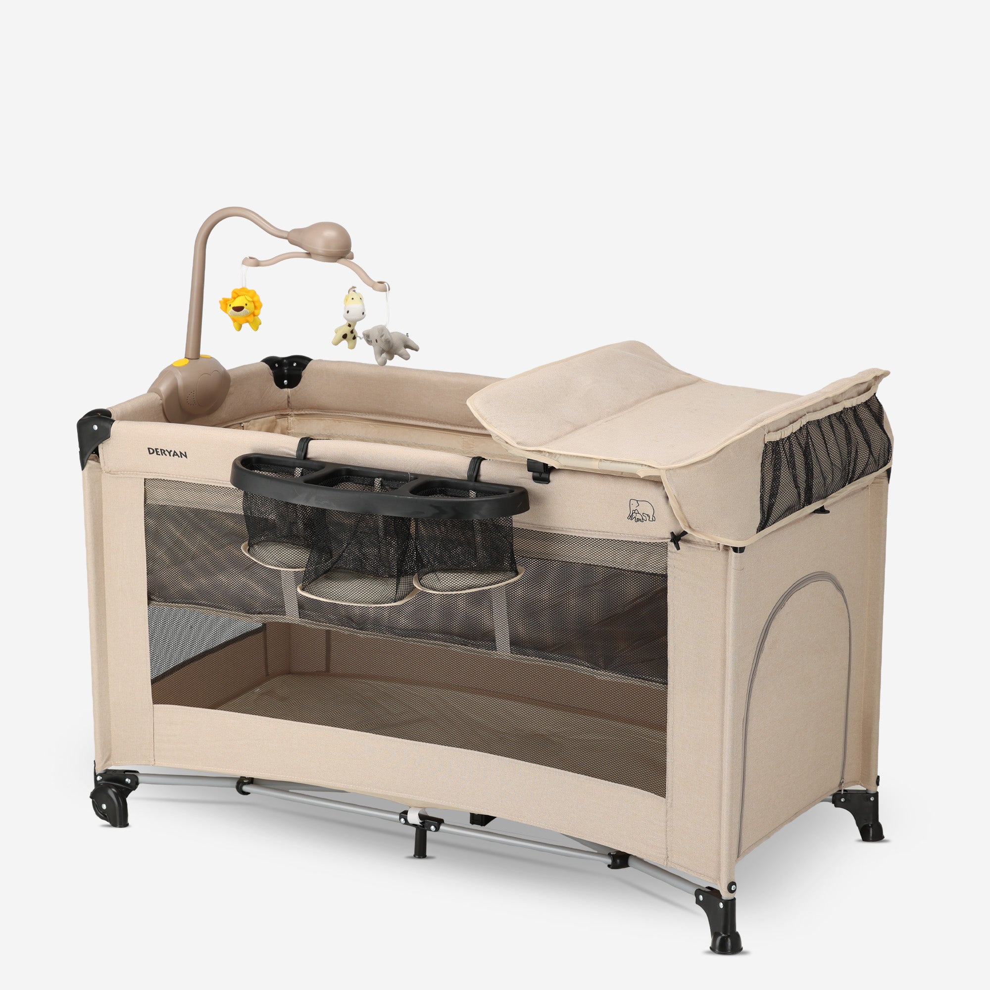 Believer Luxe Campingbed - Inclusief bodemverhoger - Nougat