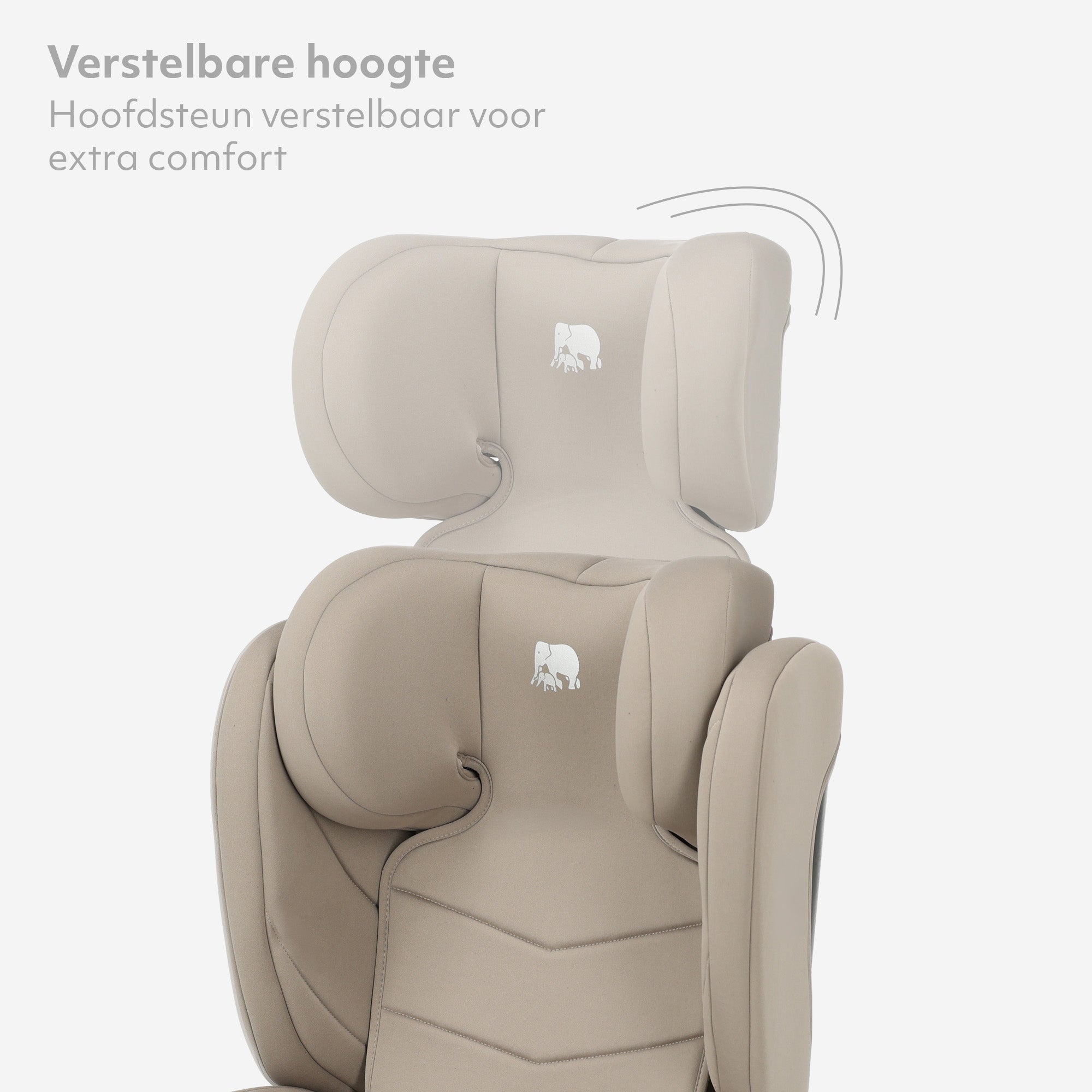 Charlie Basic i-Size Autostoel - Vanaf 3,5 jaar tot ca. 12 jaar -groep 2/3 - 100-150 cm - Nougat