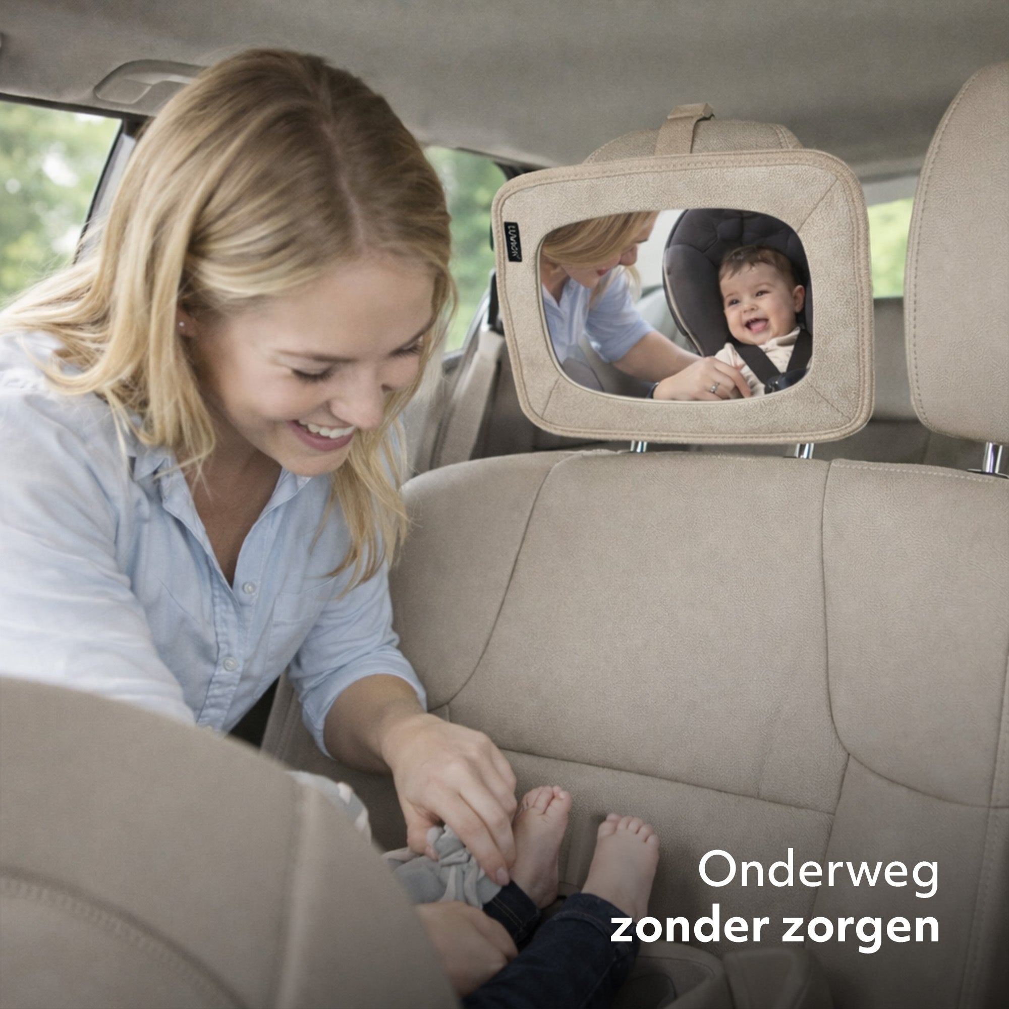 Baby Autospiegel Nougat