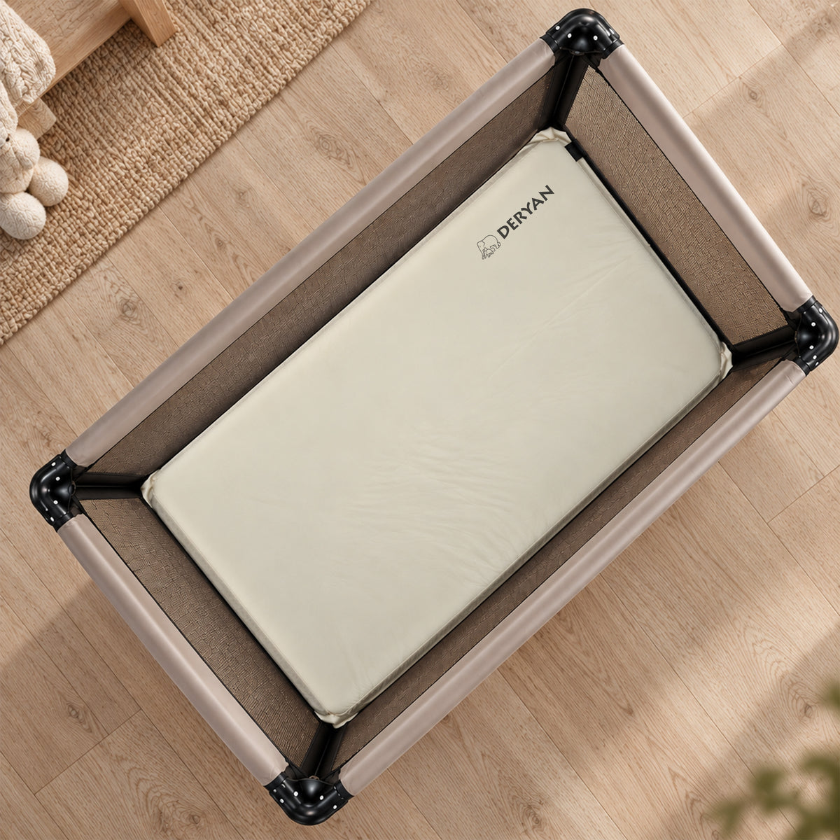 Zelfopblaasbaar Campingbed matras - Cream - 120x60 cm