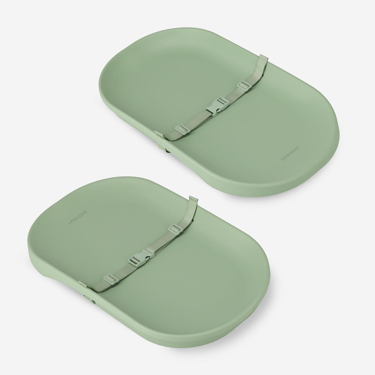 Waterdicht Verschoonkussen met Verhoogde Randen - Sage Green