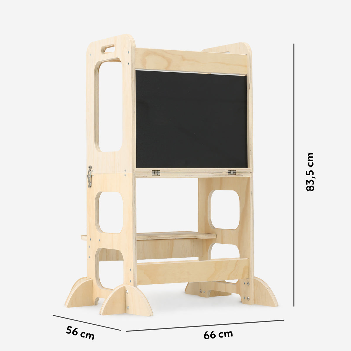 Luxe Houten Leertoren 4-in-1 met Tekenbord en Speeltafel