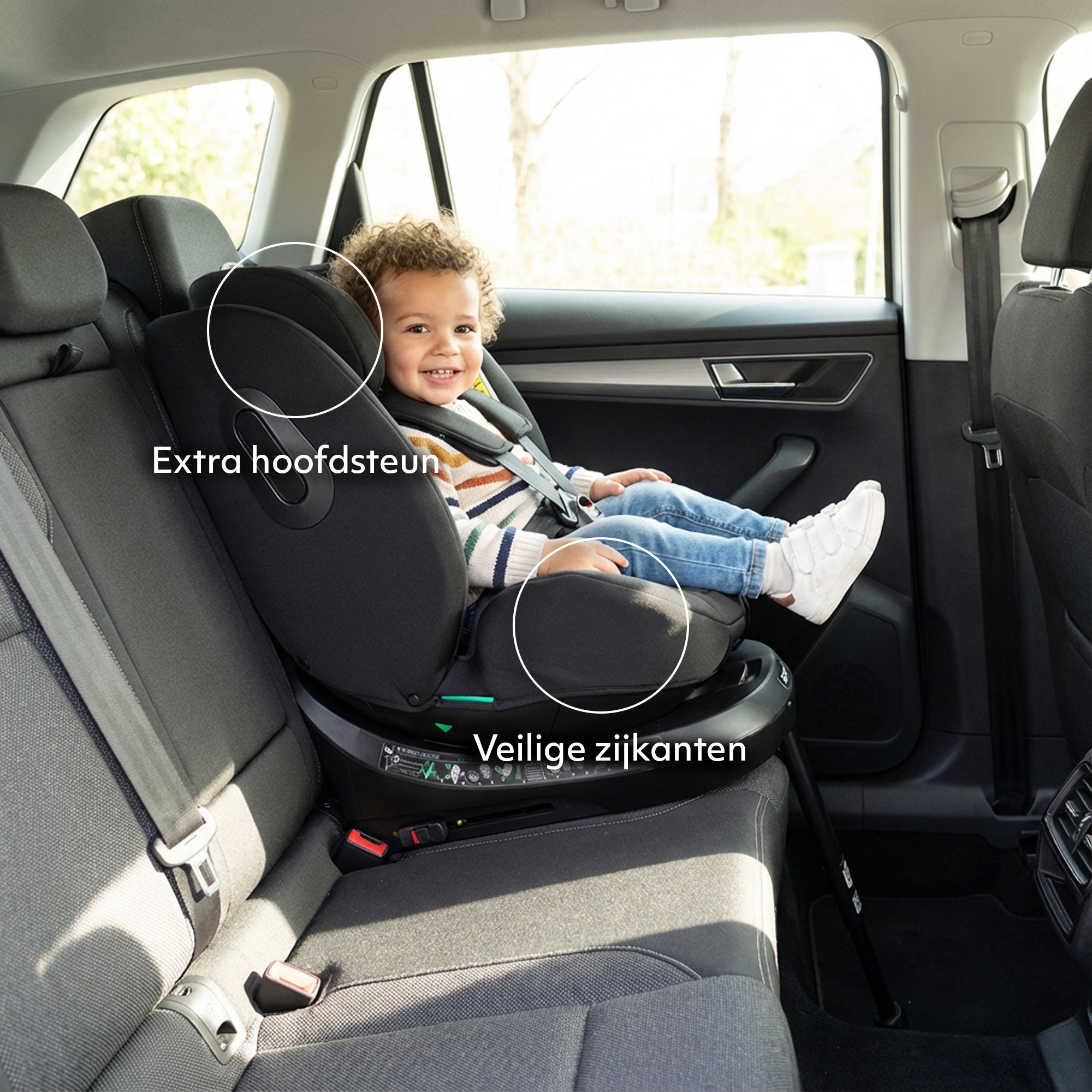Deryan Carly Luxe i-Size Autostoel - 0-36kg - Isofix + steunpoot - 360 draaibaar