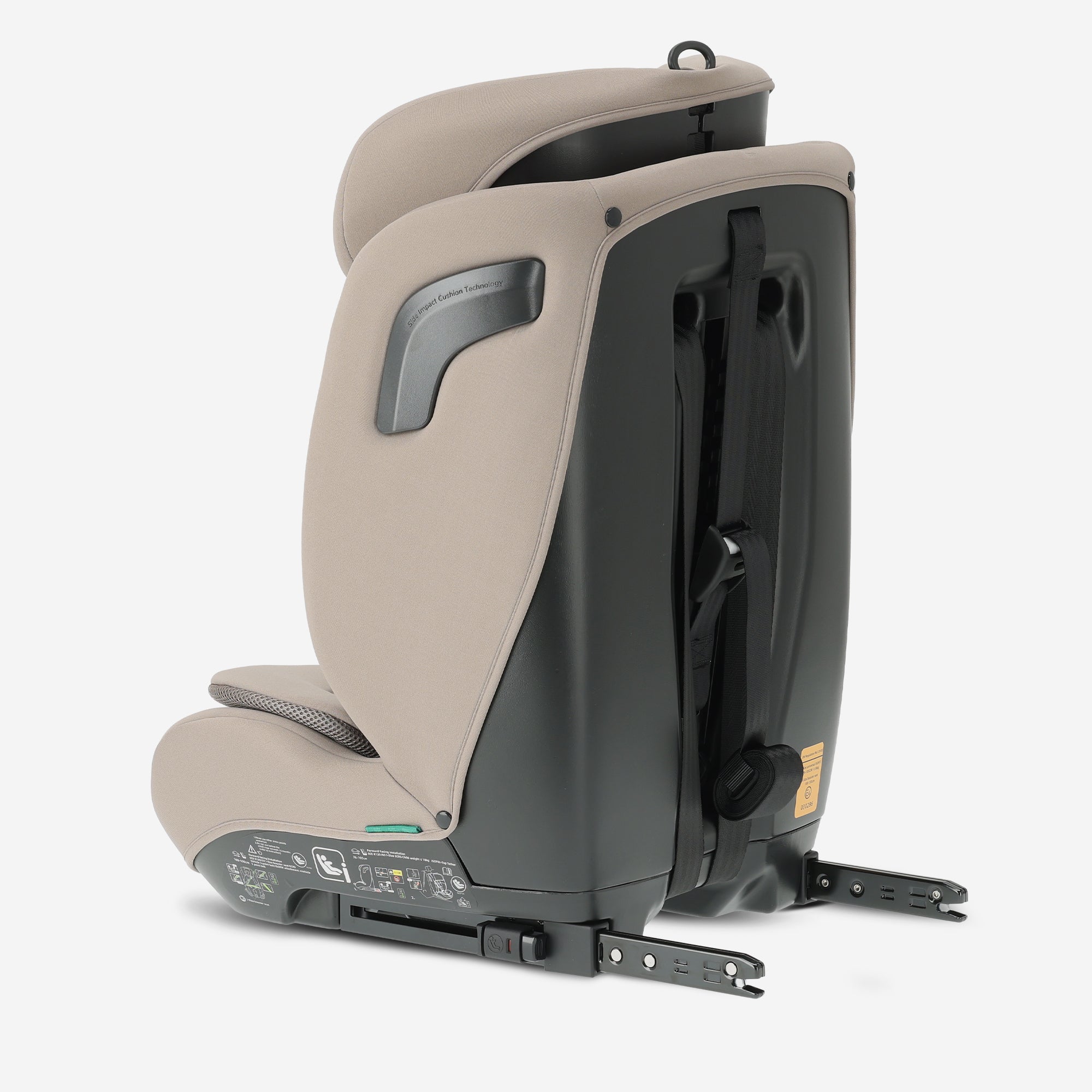 Carter Luxe i-Size/isofix Autostoel 76-150 cm - 9-36 kg - Diepe zitting - Afstelbare hoofdsteun - Veiligheidssystemen - Eenvoudig te reinigen - Groep 1/2/3 - Nougat
