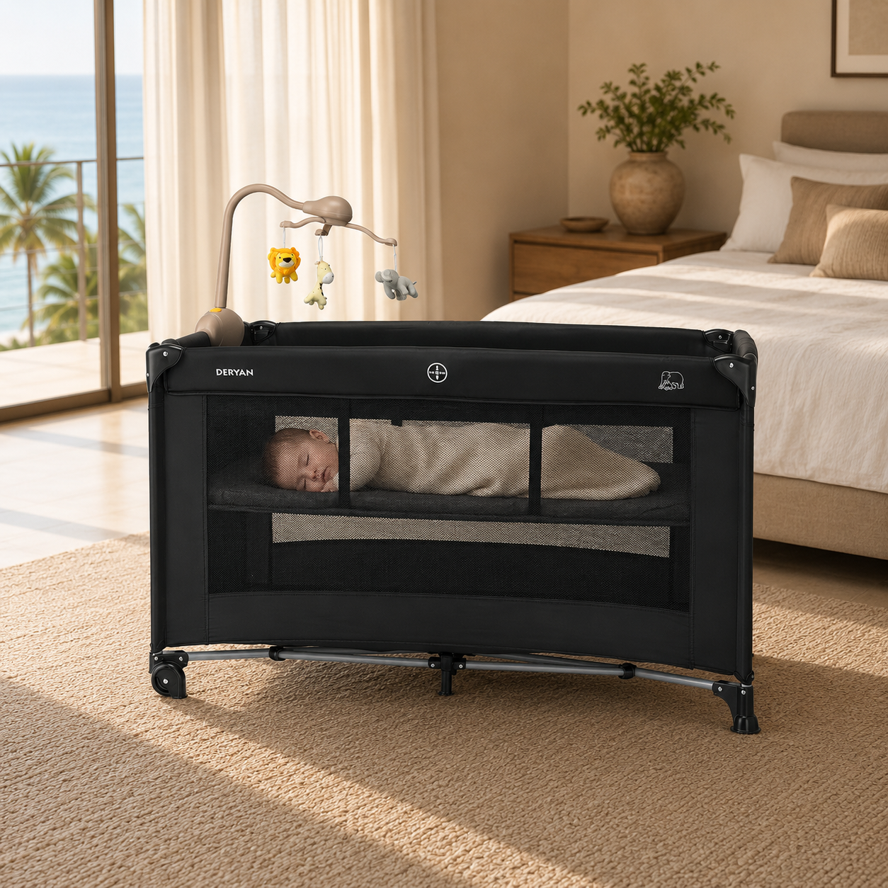 Believer Luxe Campingbed - Inclusief bodemverhoger - Zwart