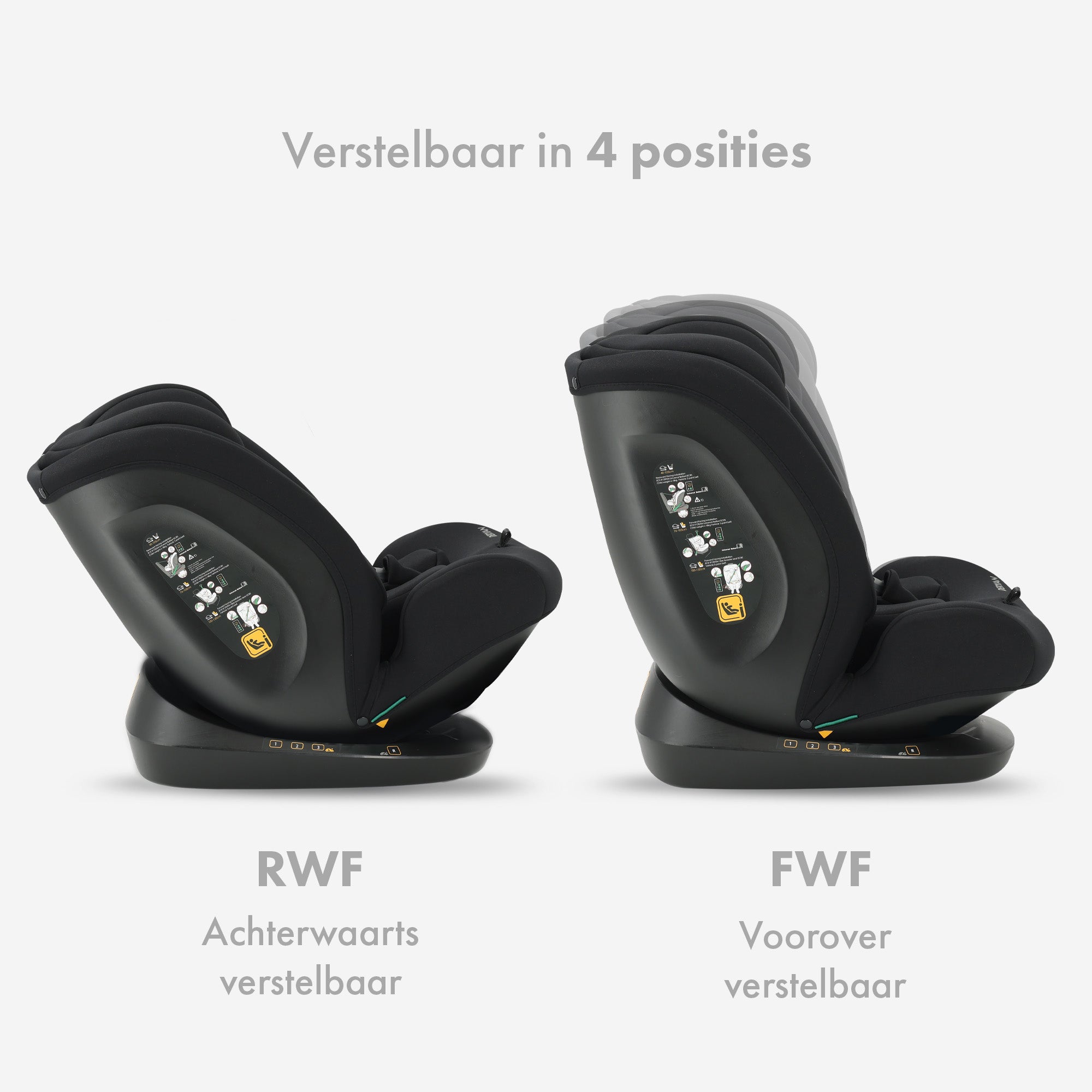 Clyde I-Size Autostoel - Geschikt vanaf 40 tot 150 cm - Groep 0/1/2/3 - Te bevestigen met gordel