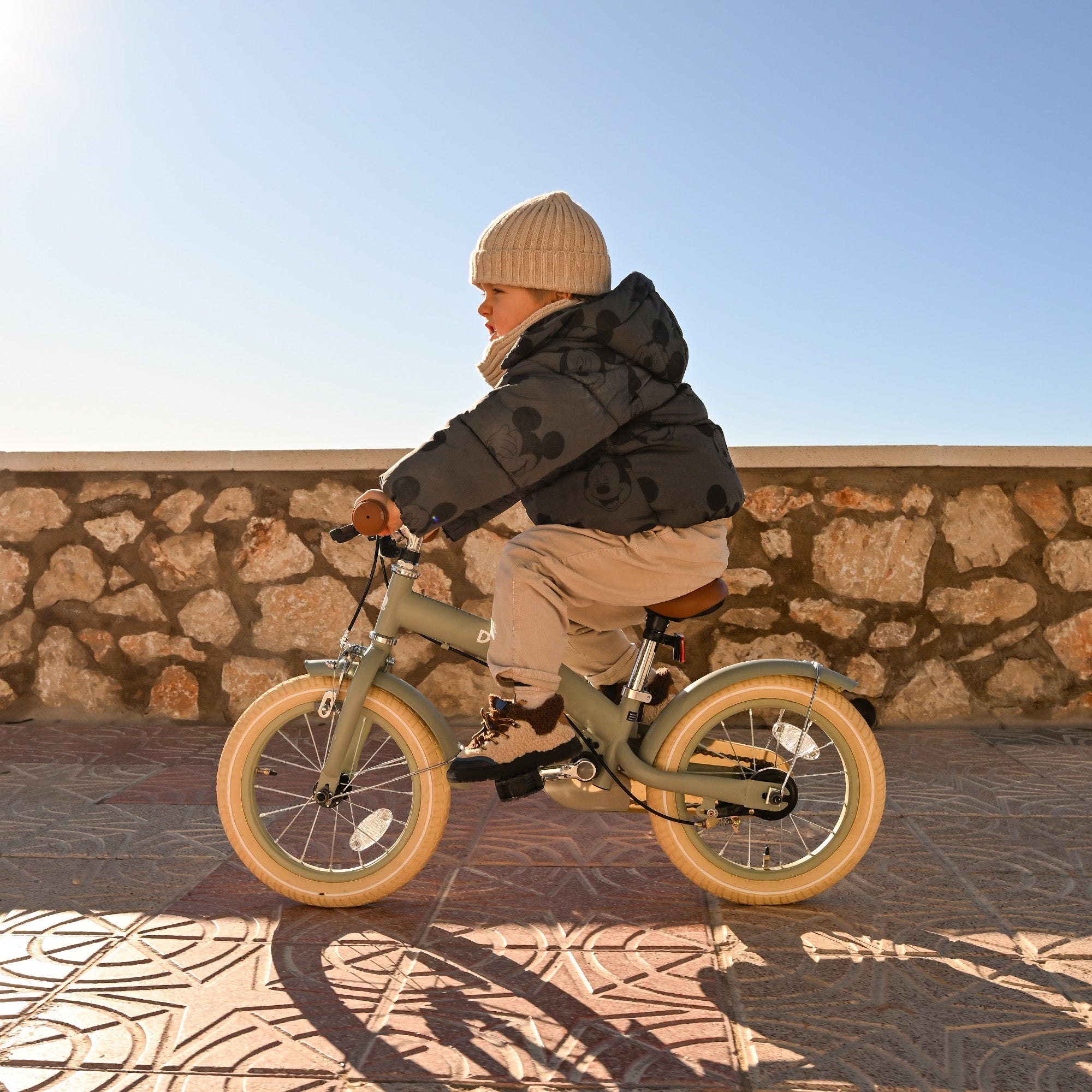 Deryan Luxe Kinderfiets 12 inch - 3 in 1 - loopfiets Groen