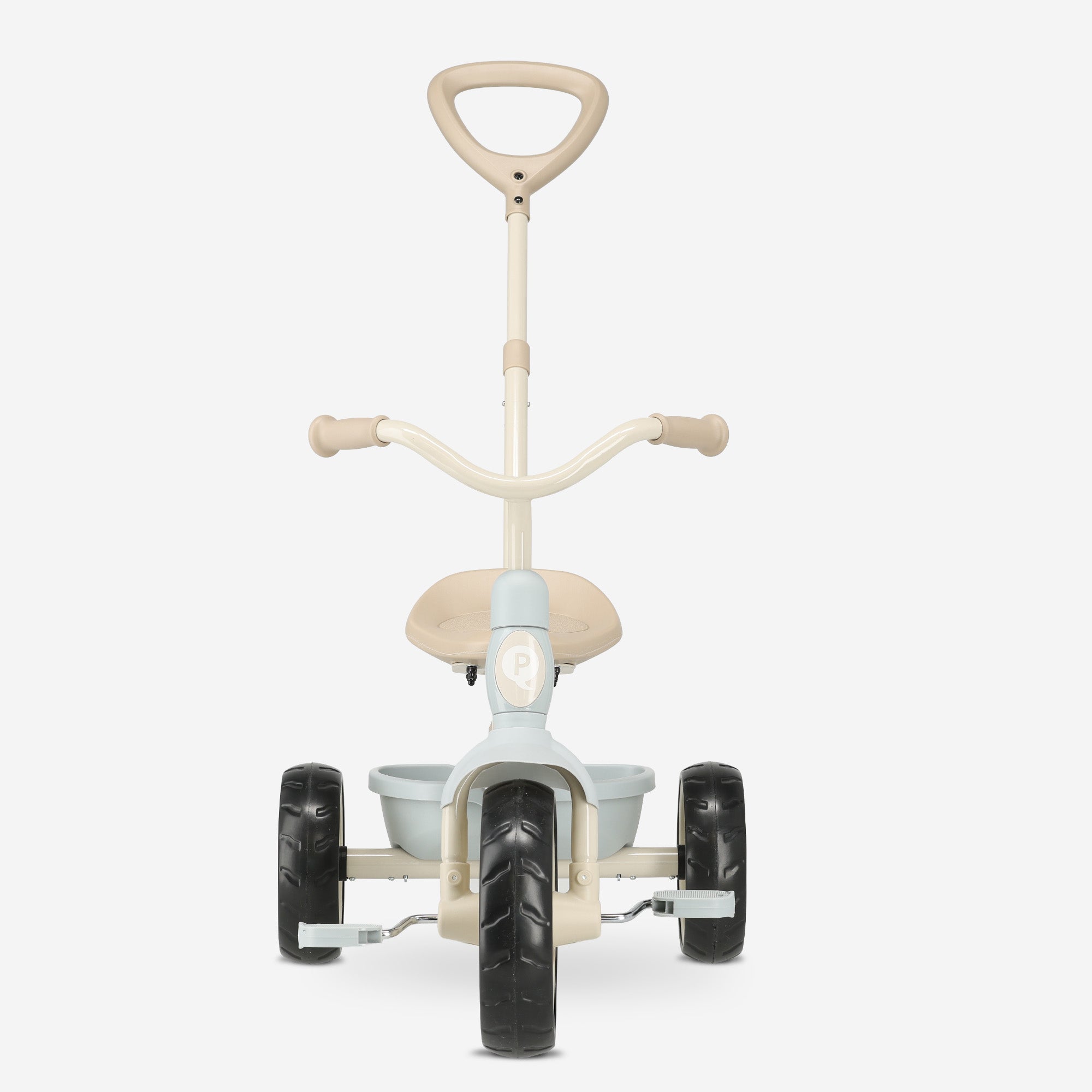 QPlay Elite Pro Luxe Driewieler met duwstang - Blauw