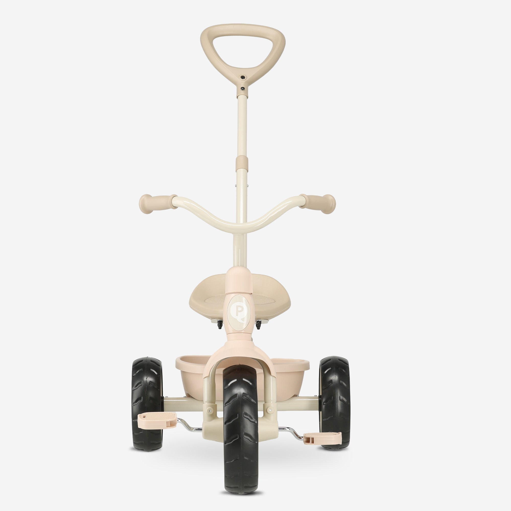 QPlay Elite Pro Luxe Driewieler met duwstang - Roze