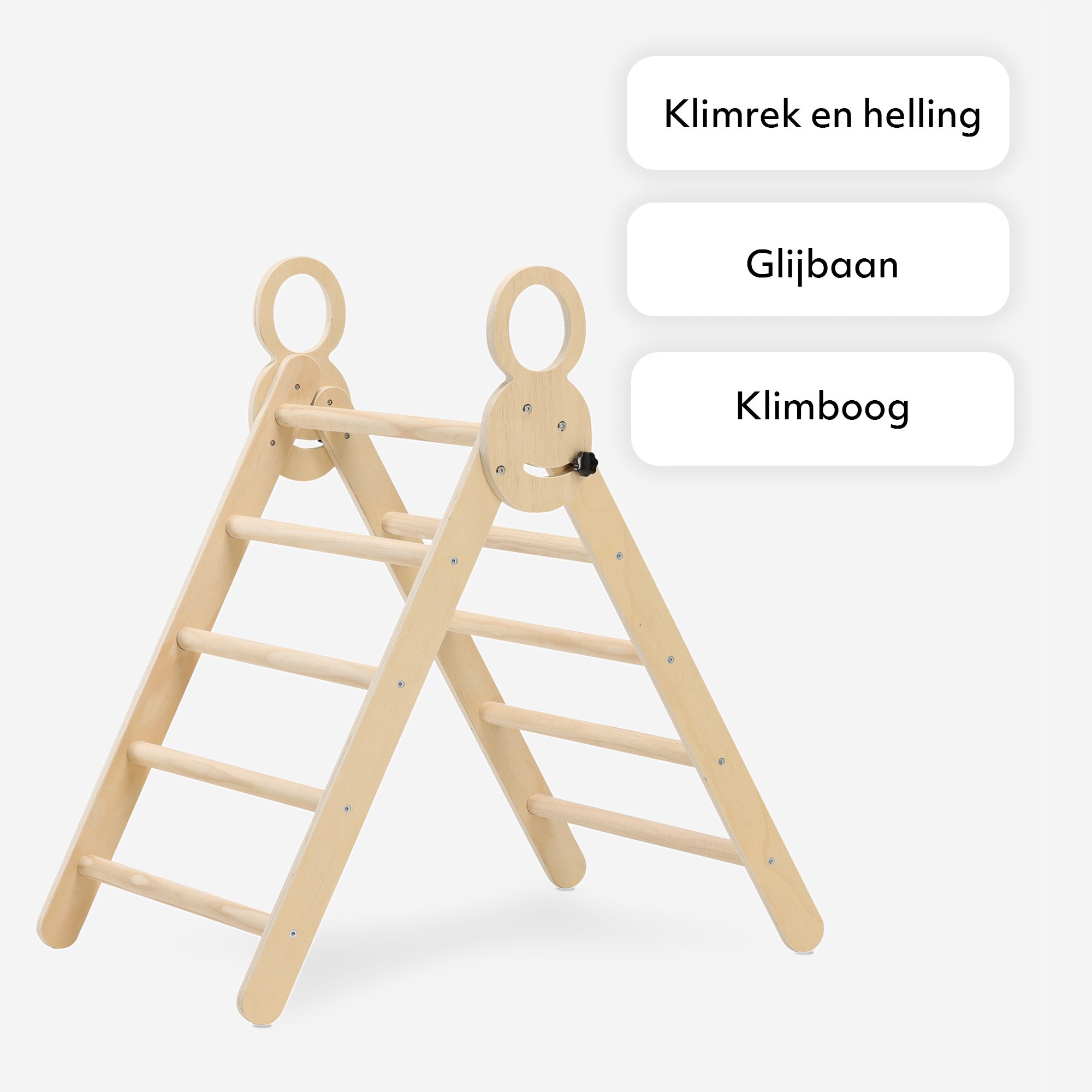 Deryan Luxe Opvouwbare Driehoek met Klimboog en Helling met Klimrek/Glijbaan