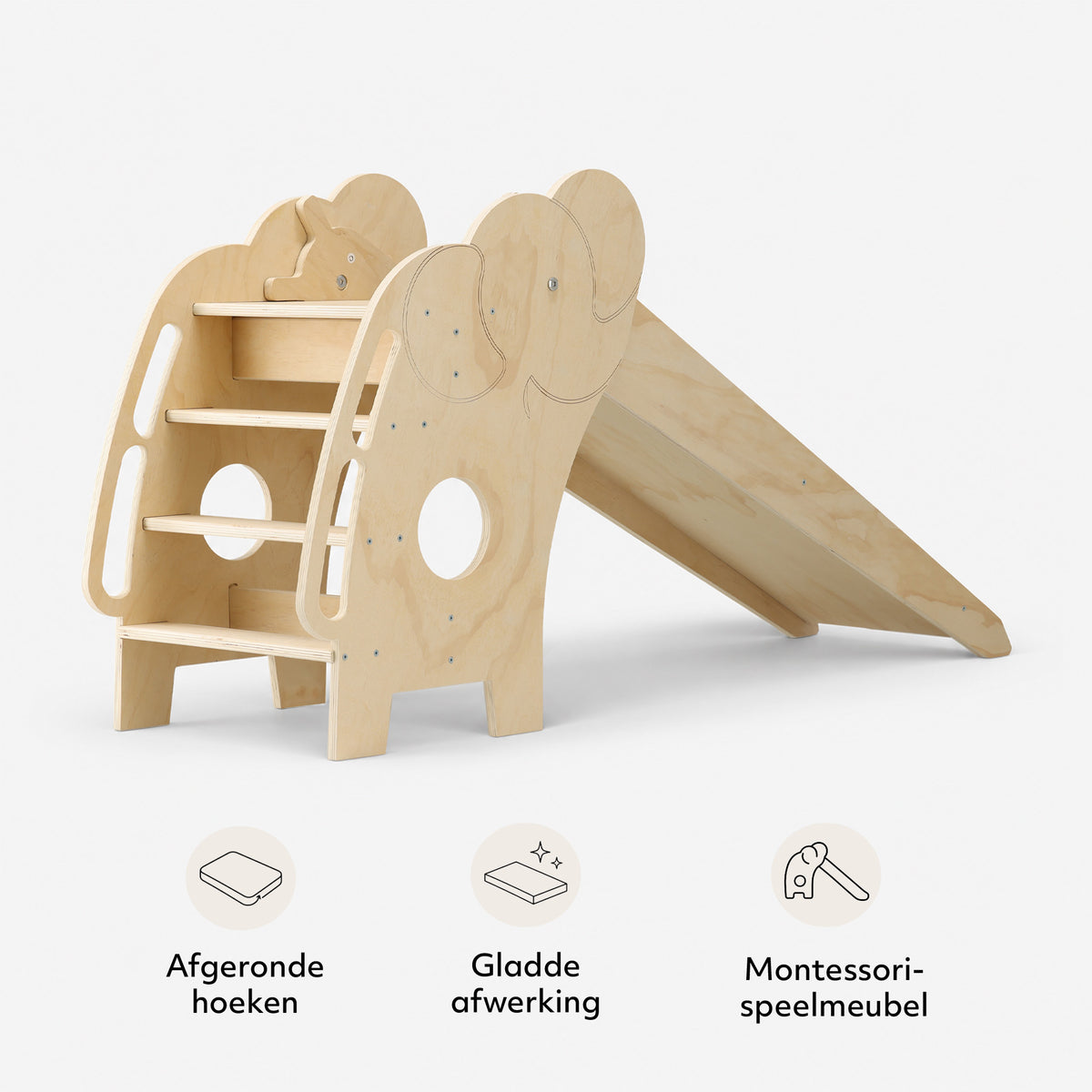 Luxe Houten Olifant Glijbaan