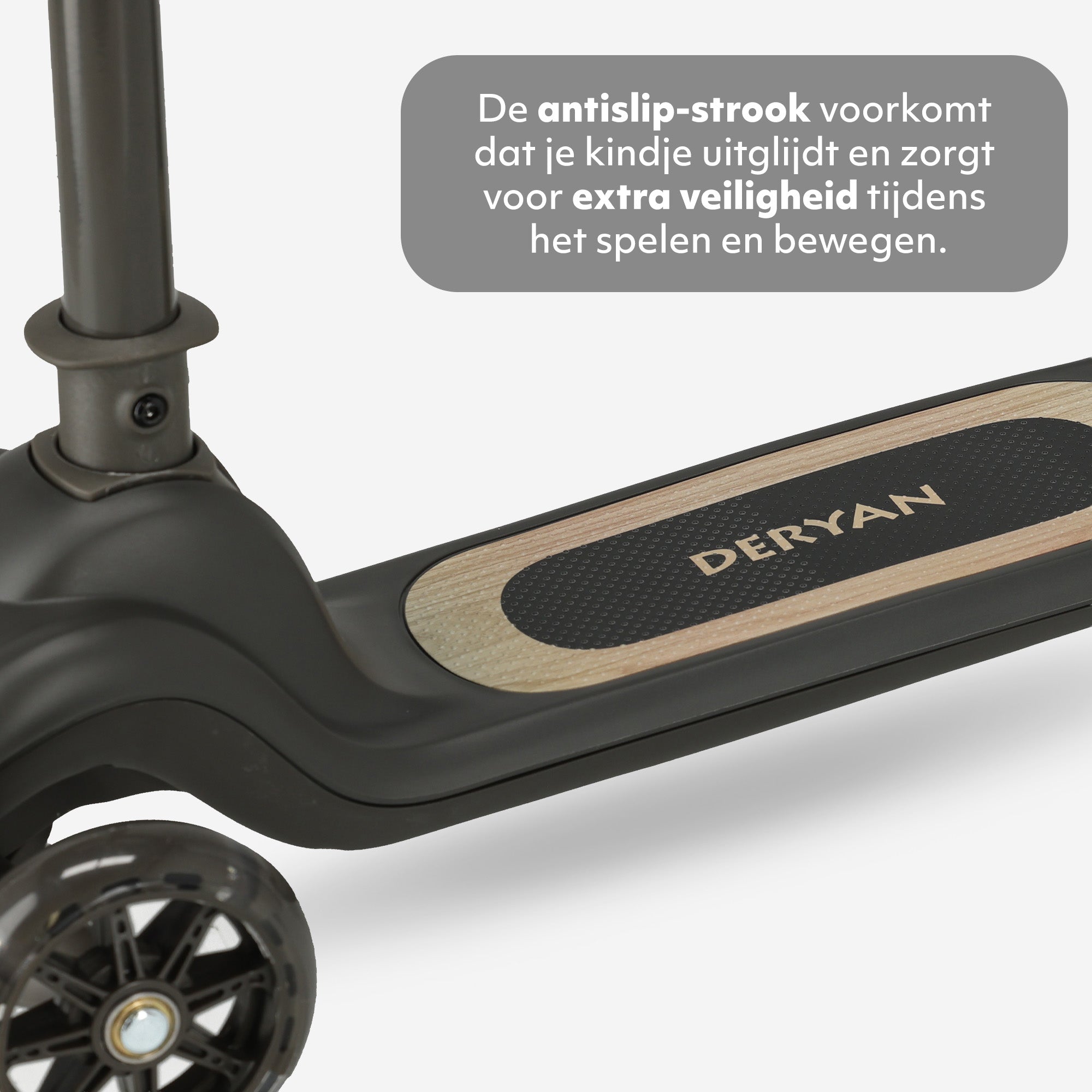 Harvey Kinderstep step 3 wielen - leeftijdsgroep 3+ - max 50kg - LED verlichting in de wielen - hoogte verstelbaar 65-70-75-80 cm - Zwart  4.6