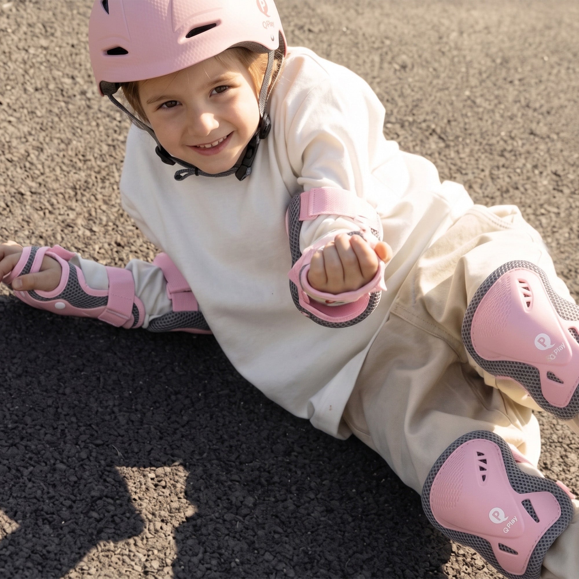 Qplay Kinderhelm - Veilige helm voor Kinderen - Maat M - Roze