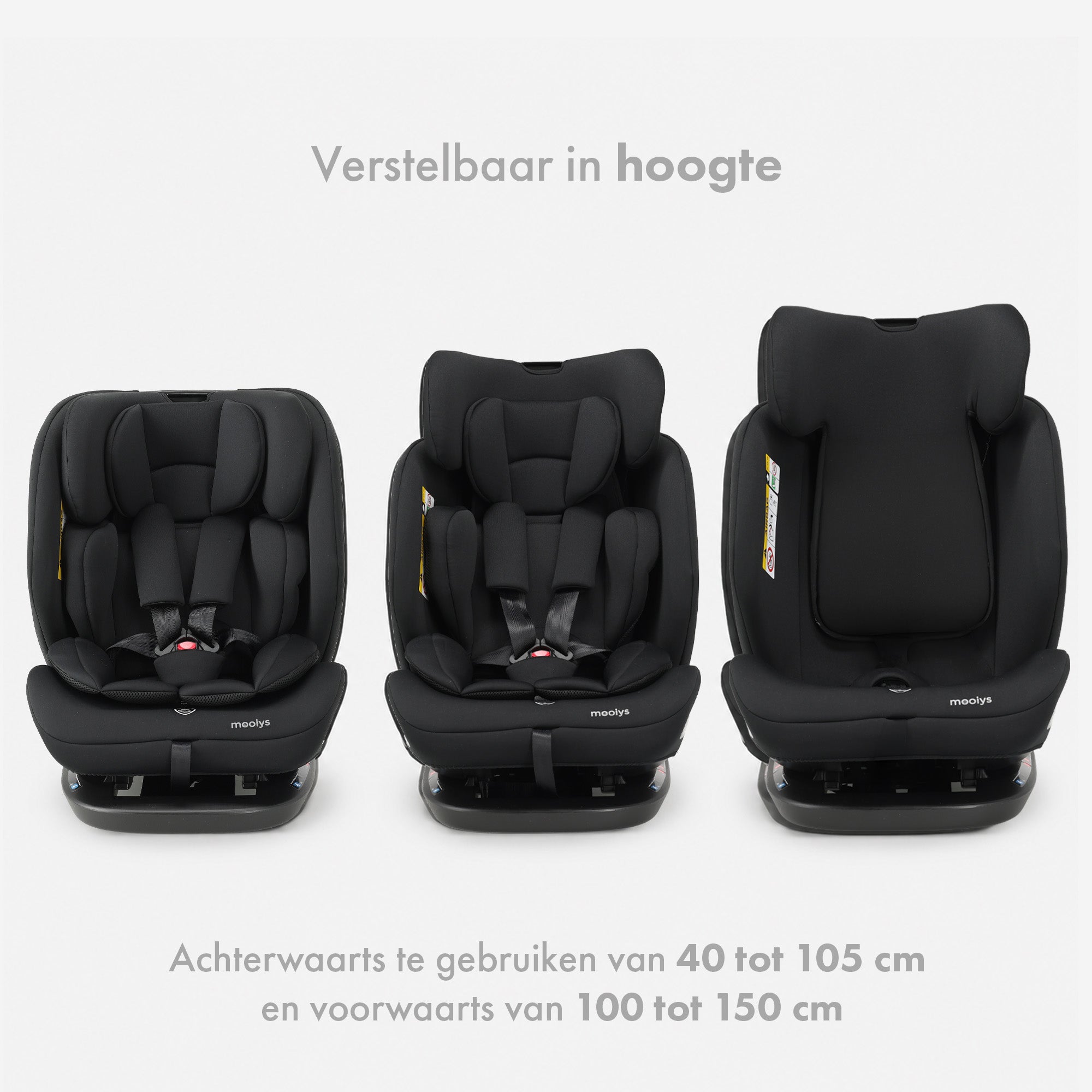 Bella i-Size Autostoel - Geschikt vanaf 40 tot 150 cm - Achterwaarts & Voorwaarts - Te bevestigen met gordel