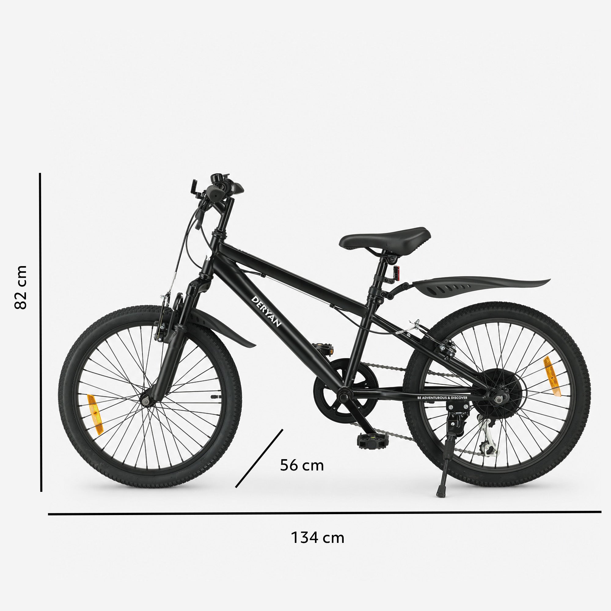 Kinder Mountainbike 20 Inch - Zwart