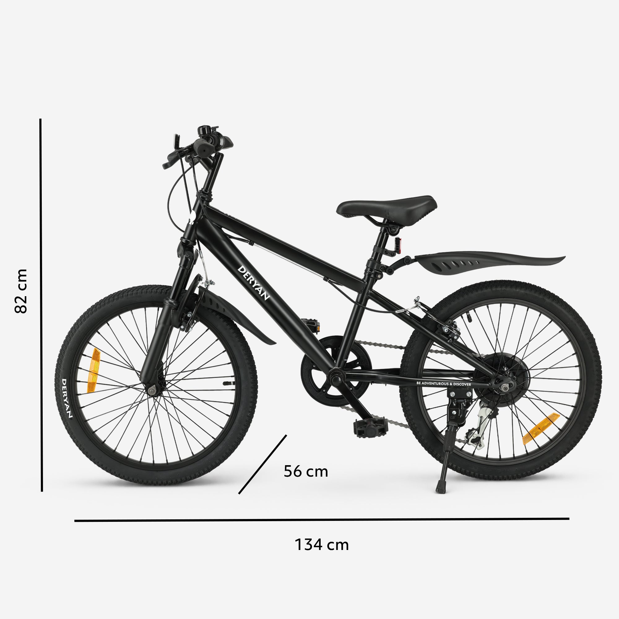 Kinder Mountainbike 20 Inch - Zwart