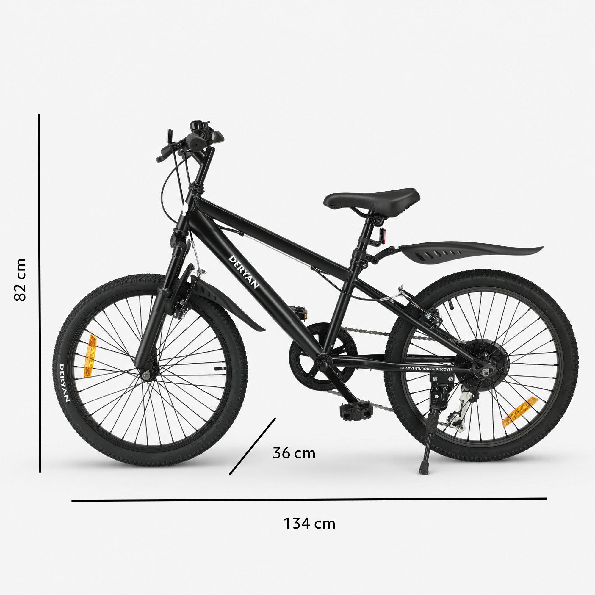 Kinder Mountainbike 20 Inch - Zwart