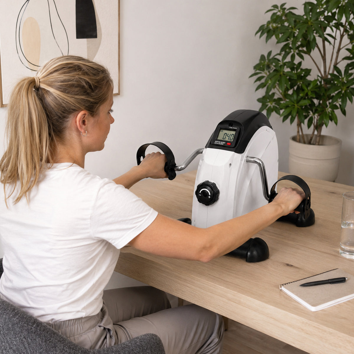 Ultrasport Stoelfiets - Mini Hometrainer voor Armen en Benen - Bureaufiets