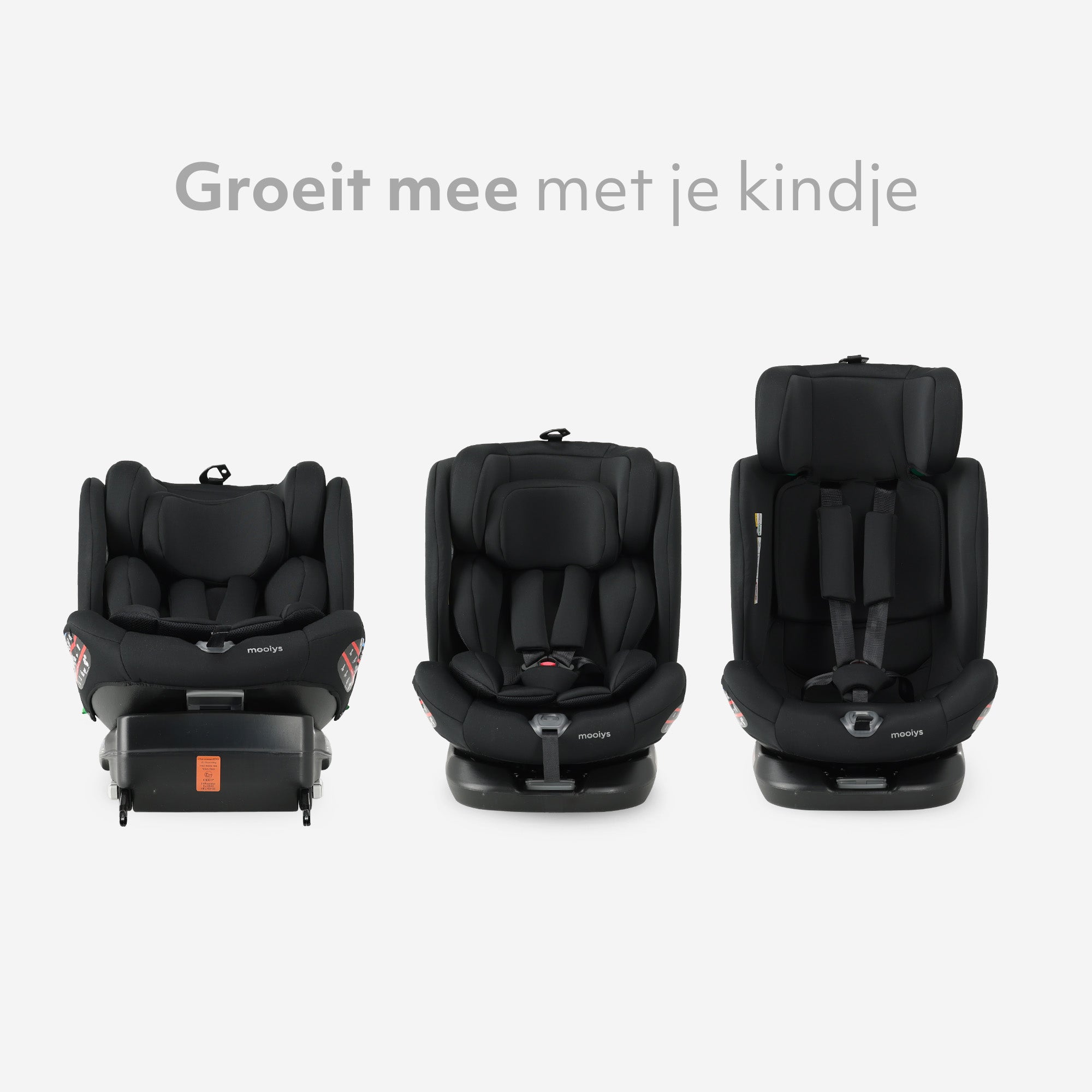 Kaya Luxe Autostoel I-Size - 360° Draaibaar - Isofix - Zwart