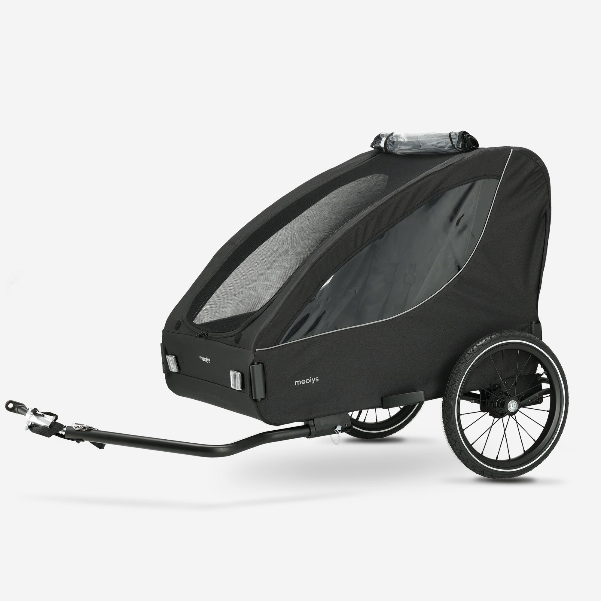 Mooiys Track Fietskar - 2 persoons fietskar - Zwart