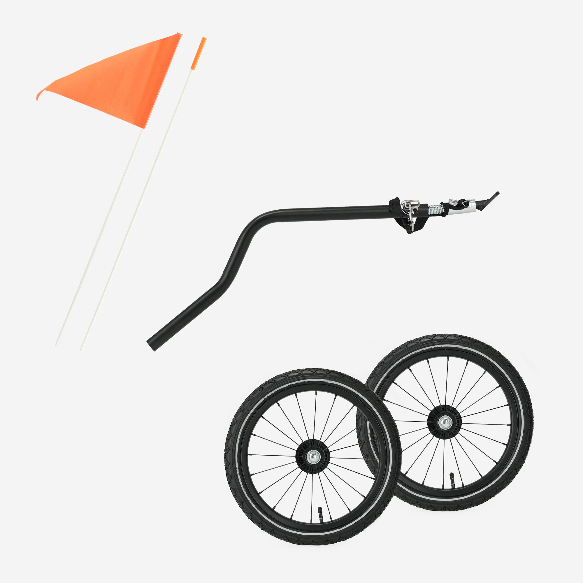 Mooiys Track Fietskar - 2 persoons fietskar - Zwart