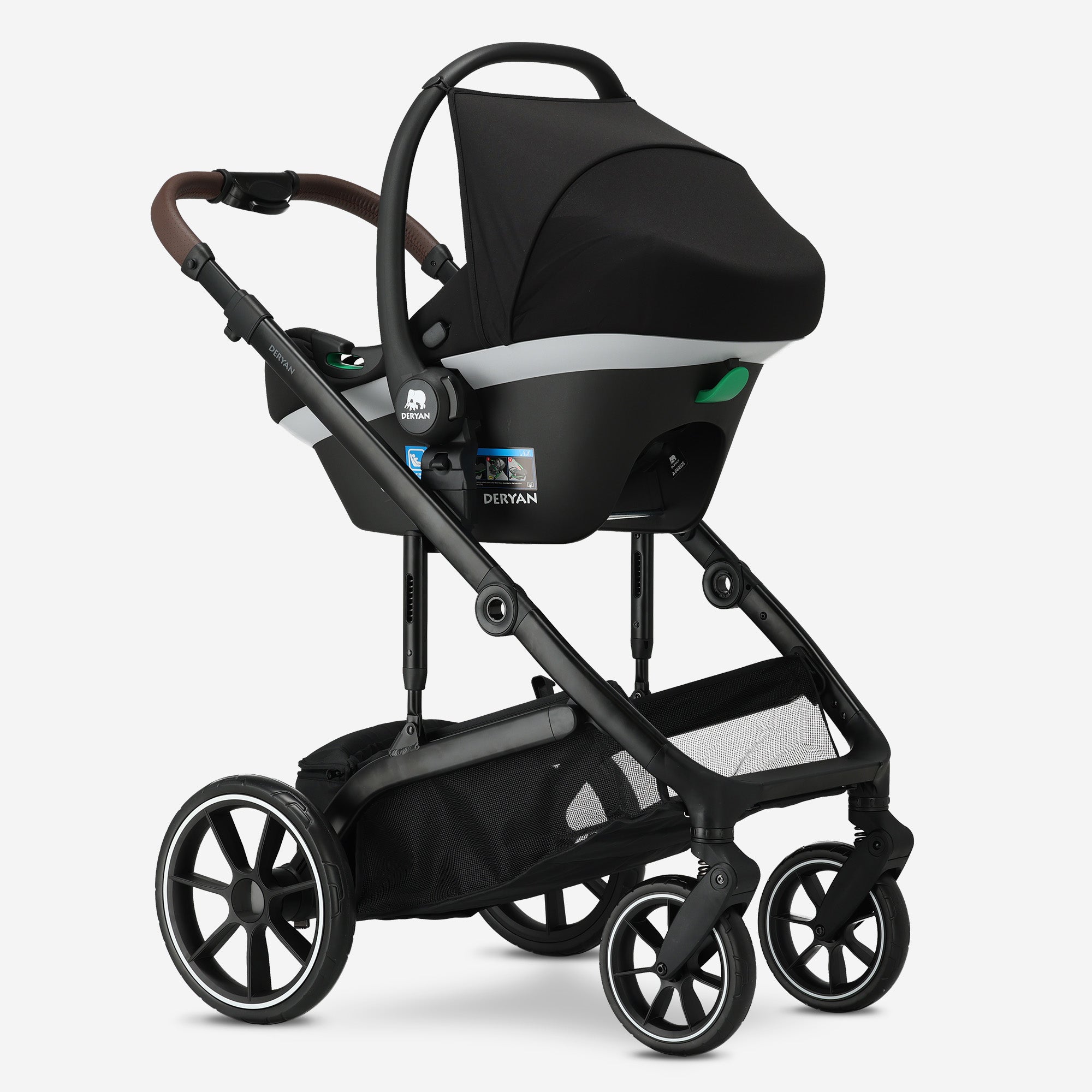 Noa 3-in-1 Kinderwagen Chocolate Brown