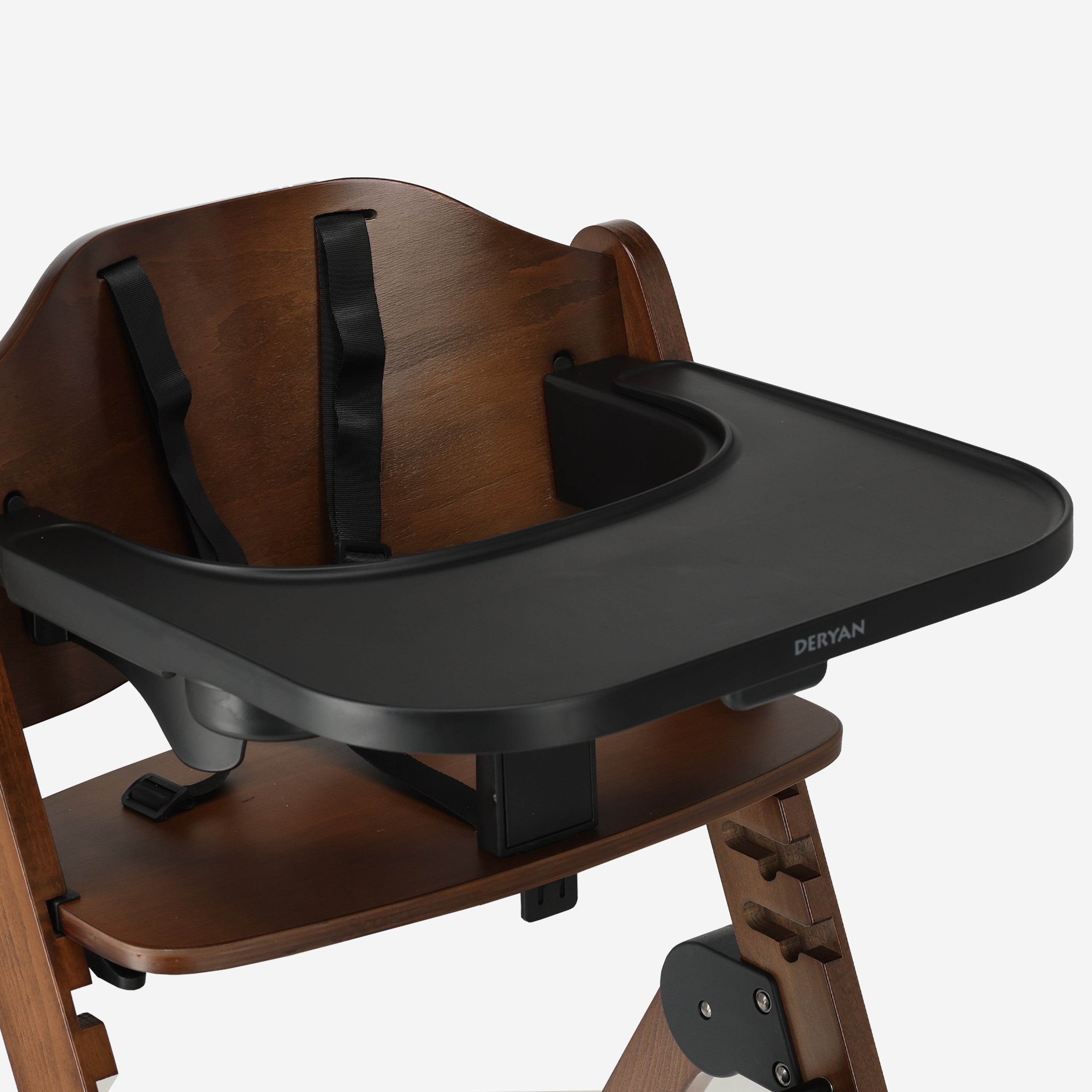 Odin Luxe Houten Meegroeistoel Kinderstoel - Inclusief Eetblad - Verstelbare Kinderstoel - Warm Brown