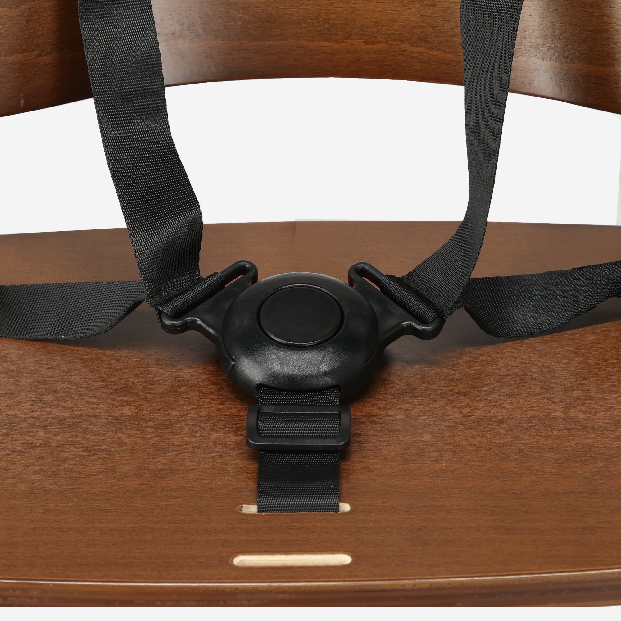 Odin Luxe Houten Meegroeistoel Kinderstoel met Bouncer - Inclusief Eetblad - Verstelbare Kinderstoel - Wood/Zwart