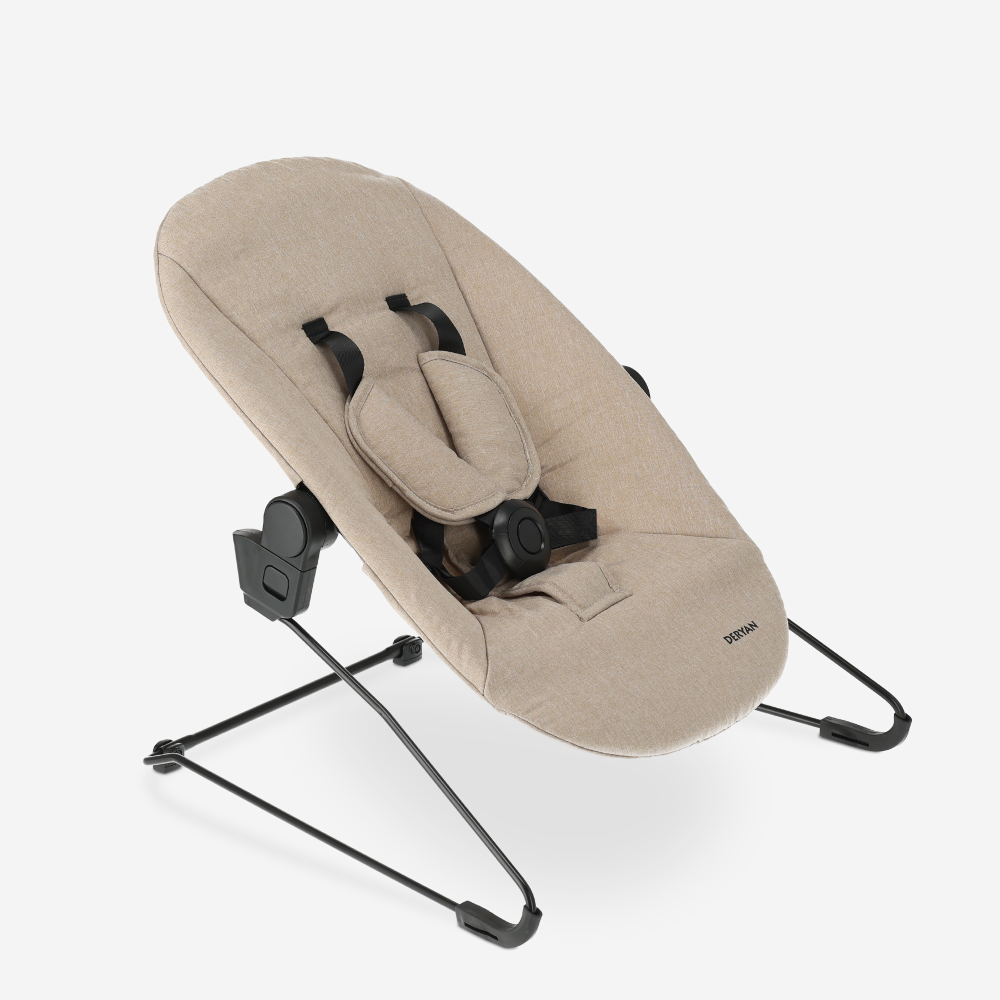 Odin Luxe Houten Meegroeistoel Kinderstoel met Bouncer - Inclusief Eetblad - Verstelbare Kinderstoel - Wood/Nougat