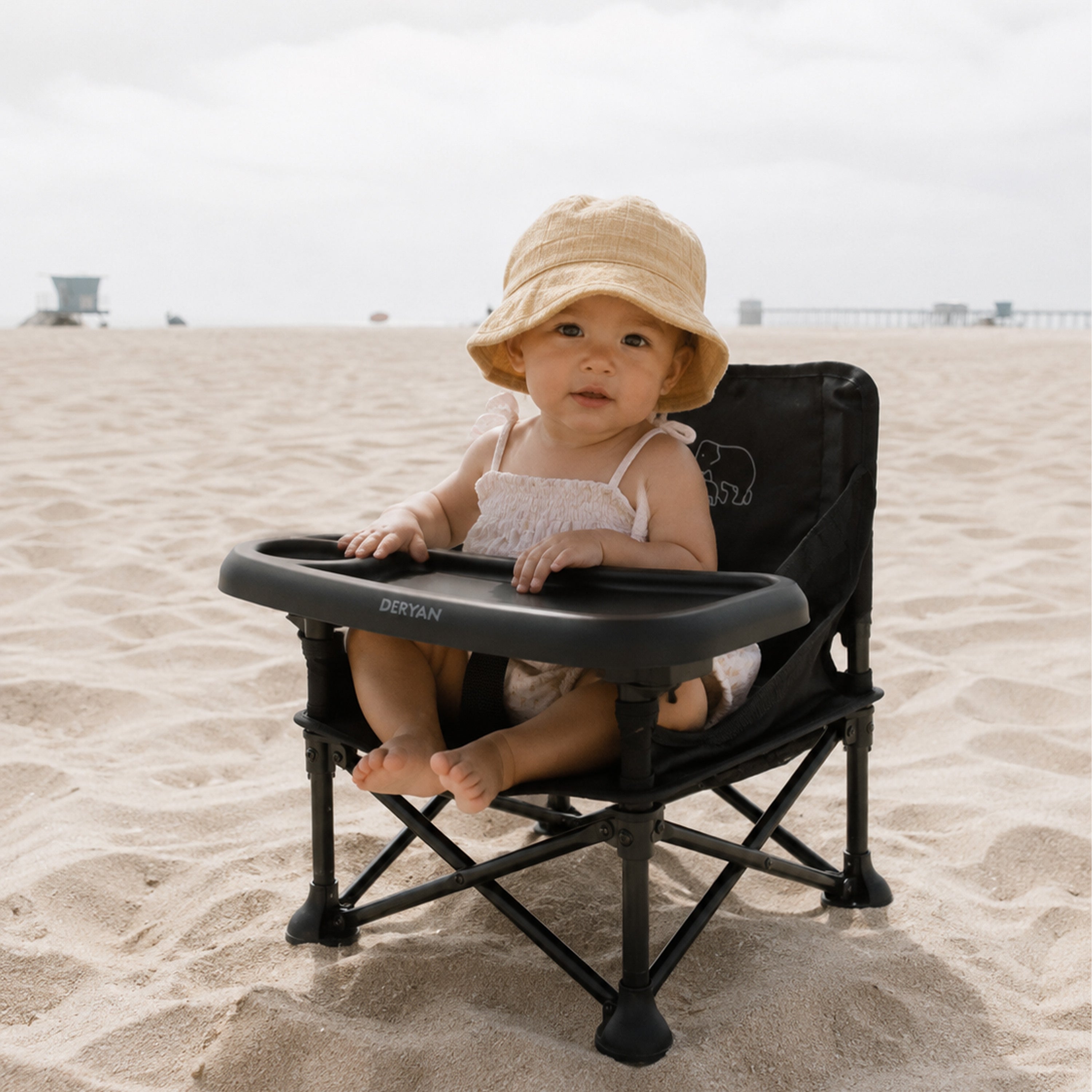 Pop 'N Sit Mini Kinderstoel - Opvouwbare stoelverhoger - Zwart
