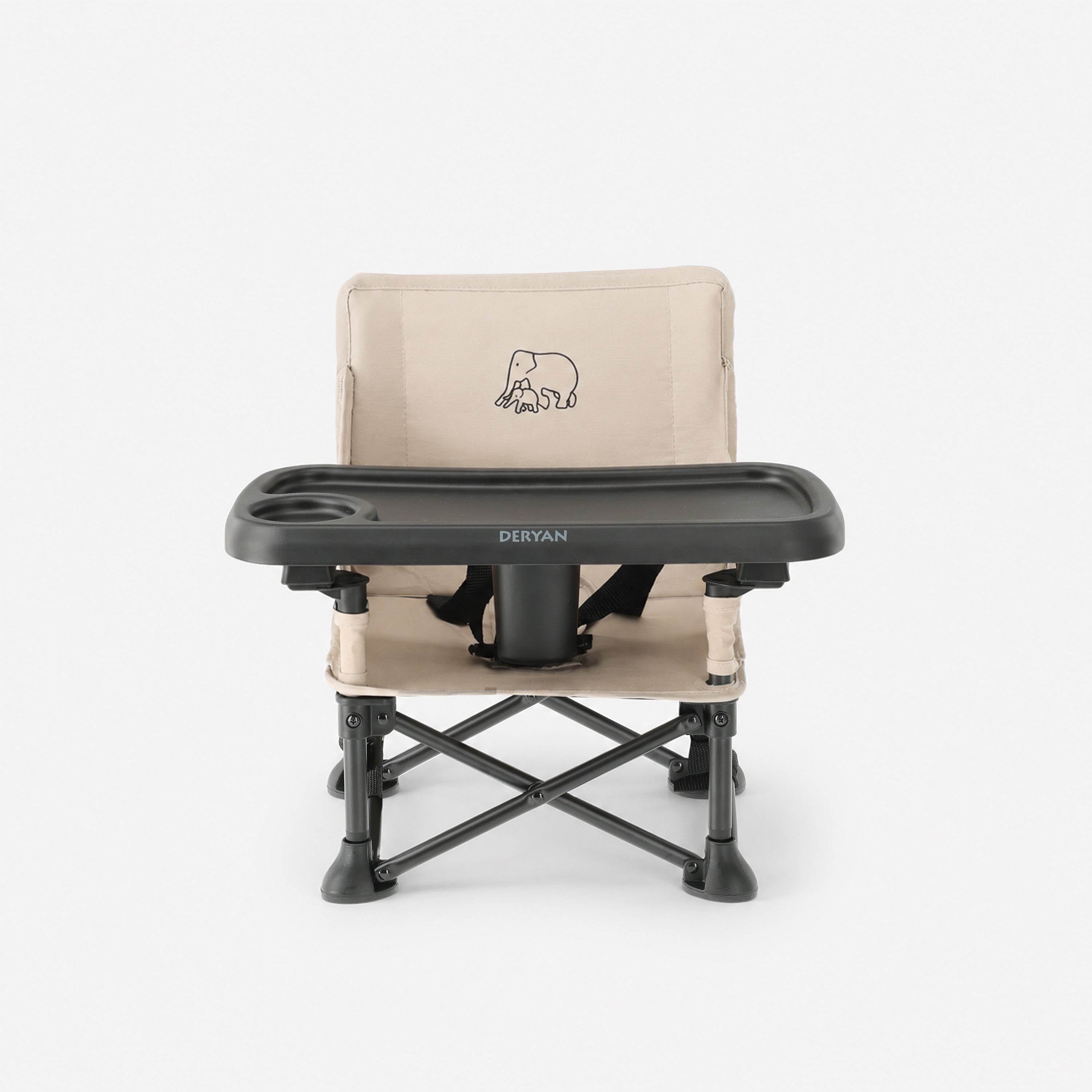 Pop 'N Sit Mini Kinderstoel - Opvouwbare stoelverhoger - Nougat