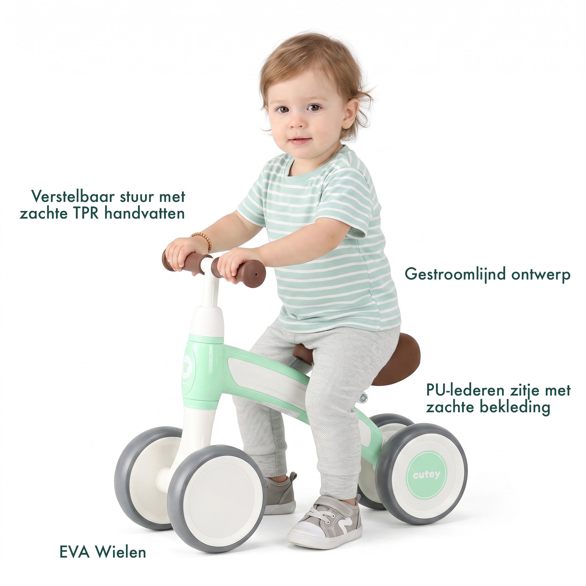 QPlay Loopfiets Cutey Mint