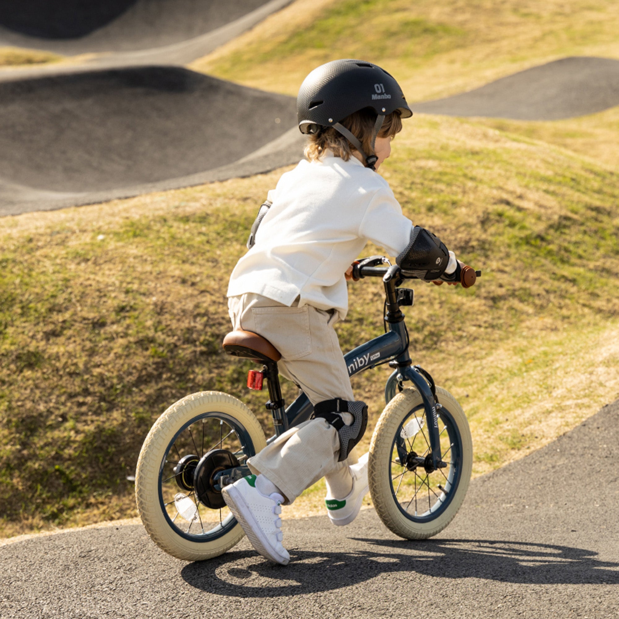 Qplay Miniby Kinderfiets 12 inch - 3 in 1 - loopfiets - Steel