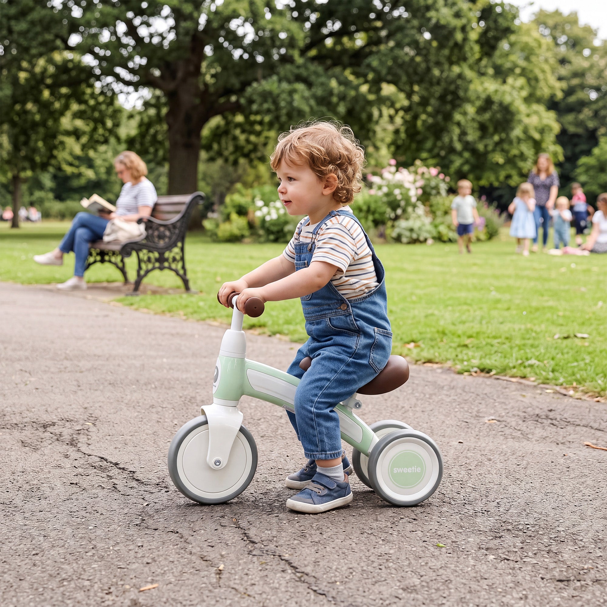 Qplay Sweetie Loopfiets - Driewieler 1-3 Jaar - Peuterfiets - Mint