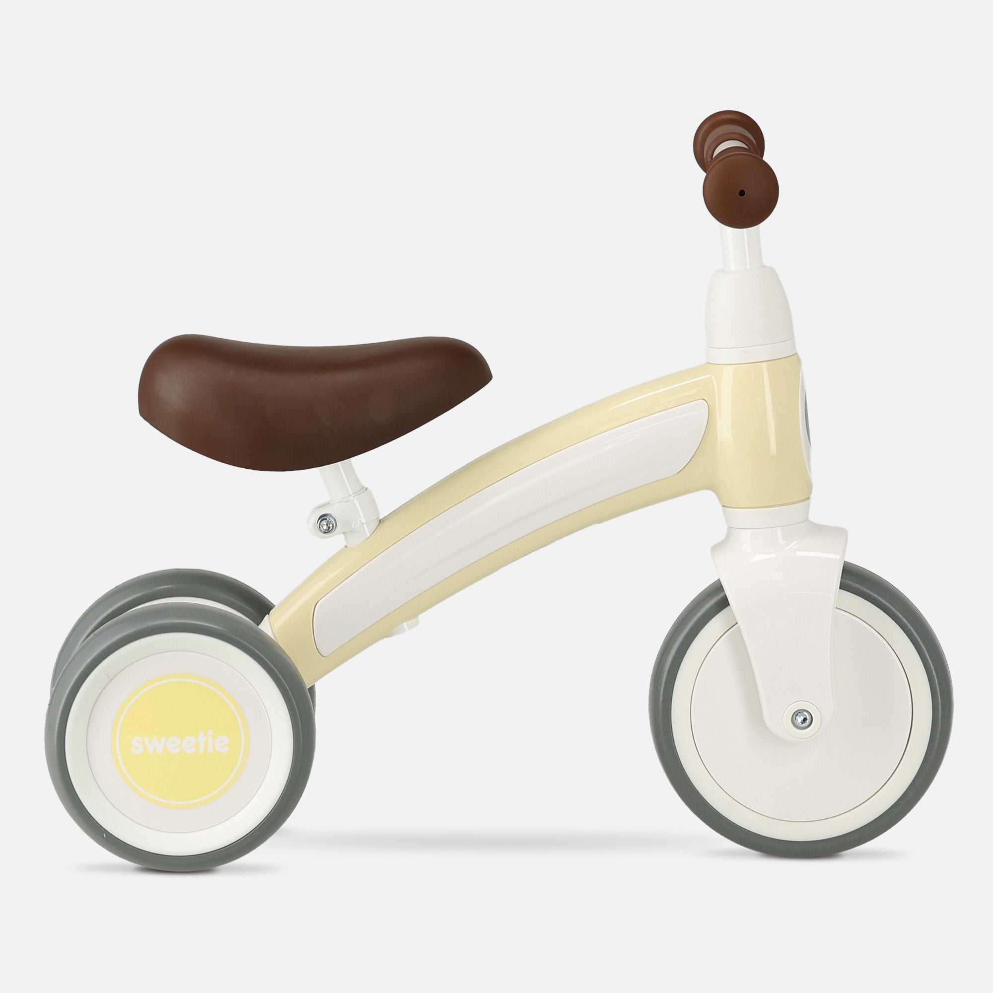 Qplay Sweetie Loopfiets - Driewieler 1-3 Jaar - Peuterfiets - Geel