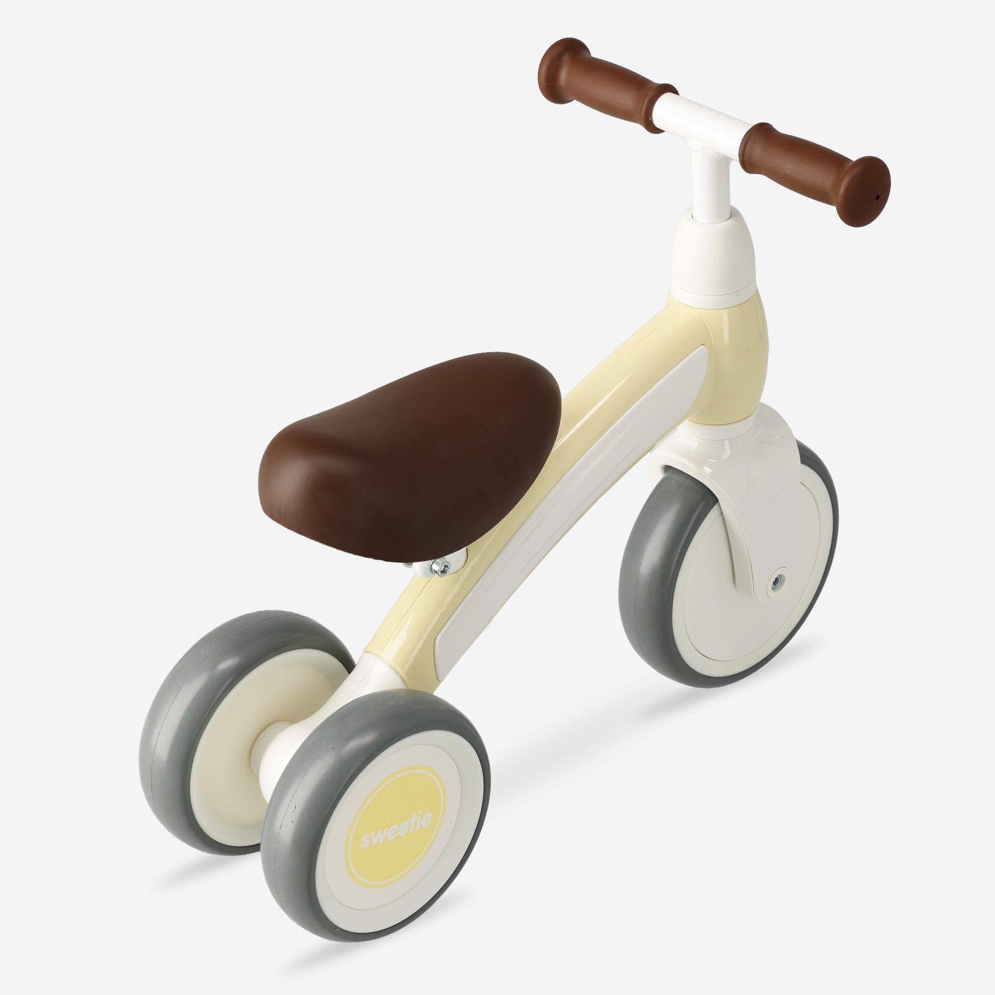Qplay Sweetie Loopfiets - Driewieler 1-3 Jaar - Peuterfiets - Geel