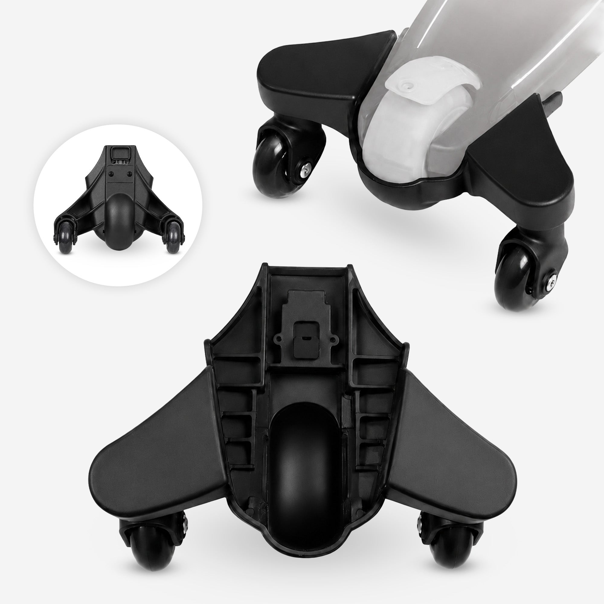 Qplay Sema Evo Universal Wheel - Stepwiel - Zwart