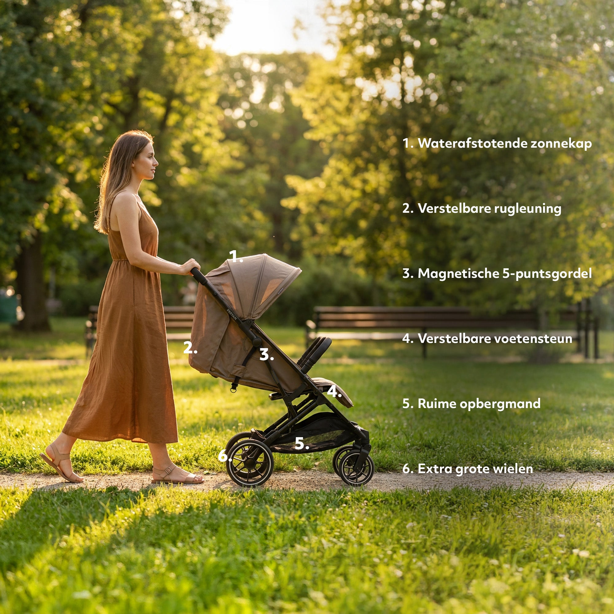 Deryan Rolo DuoBuggy X2 XL Hazel