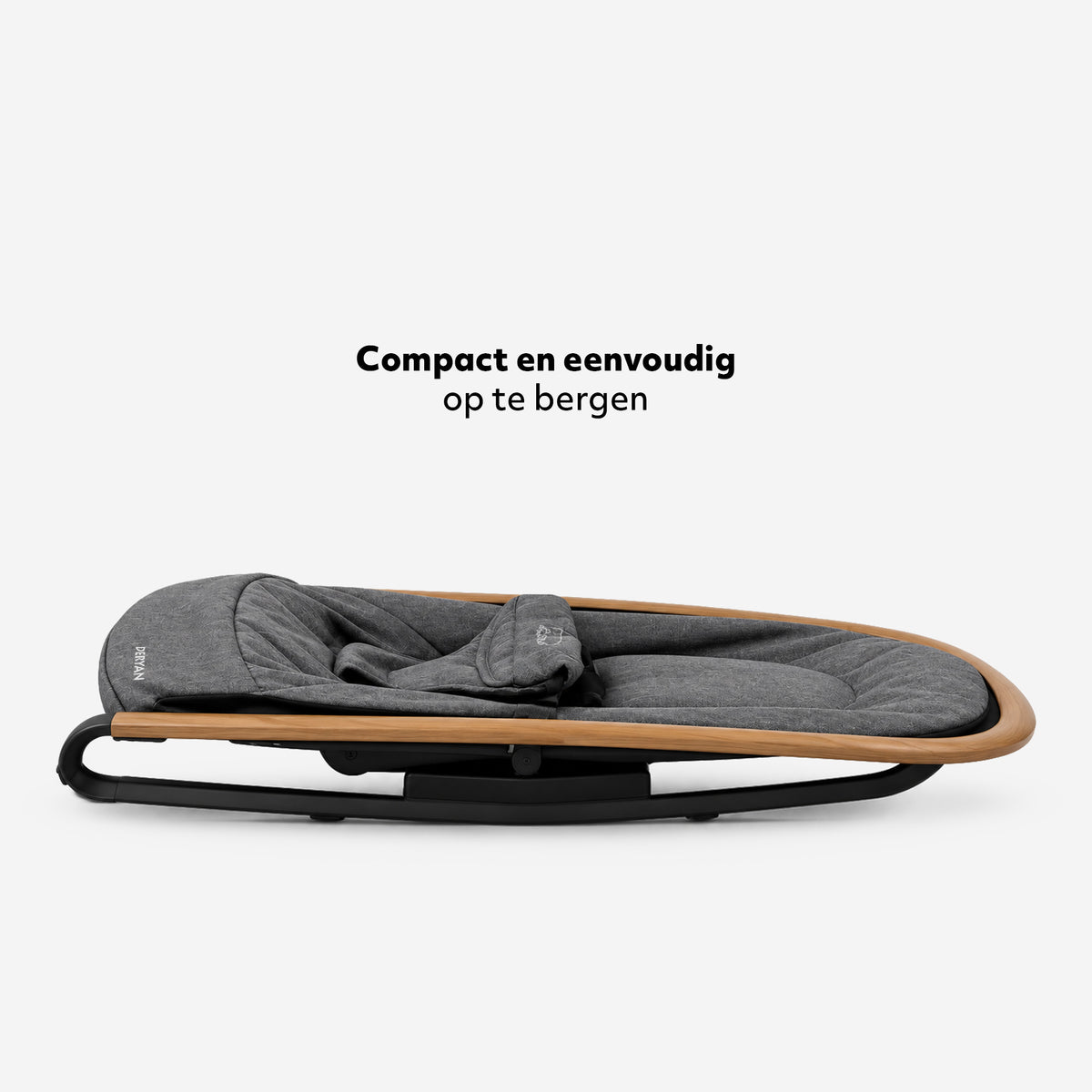 Deryan Rocker Luxe 2-in-1 Wipstoel - Grijs