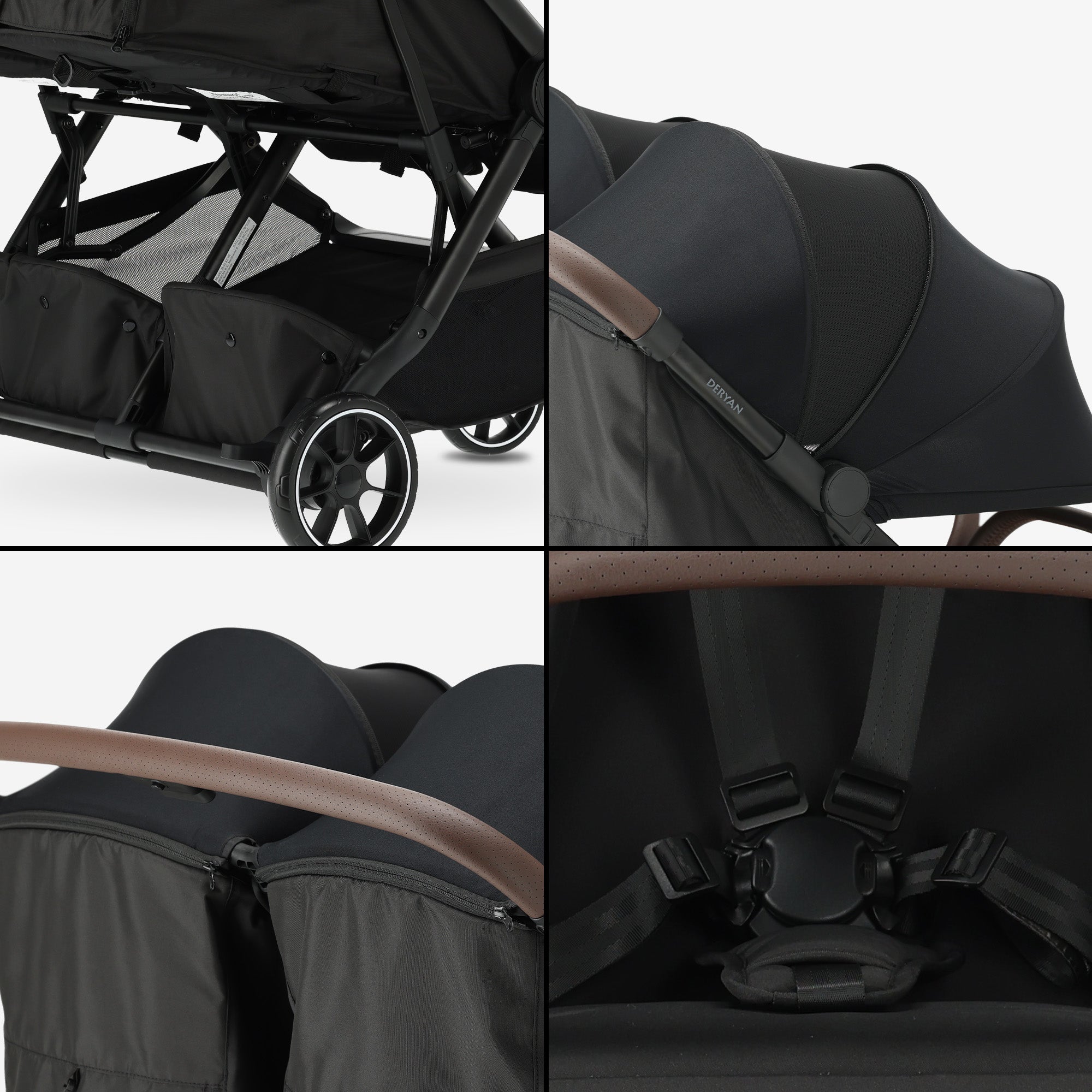 Deryan Rolo DuoBuggy X2 Zwart V2